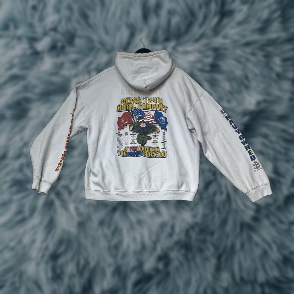 Gildan US Navy Owned Proud Class Gildan Heavy Blend Pullover Hoodie Beige XL Mens Size US XL / EU 56 / 4 - 1 Thumbnail
