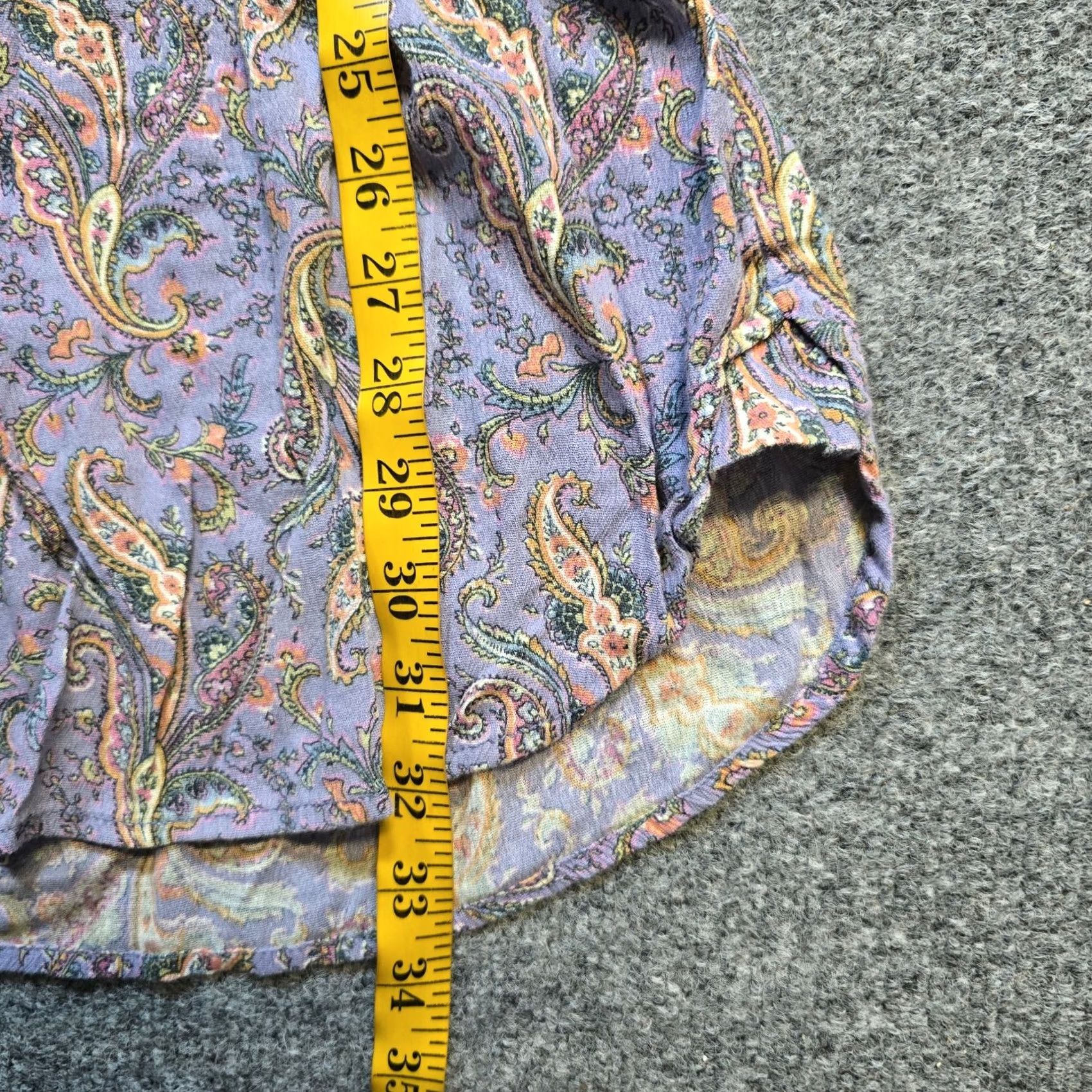 Ralph Lauren VINTAGE Denim & Supply Ralph Lauren Dress Womens M Purple Paisley Boho Hippie Casual Size M / US 6-8 / IT 42-44 - 7 Thumbnail