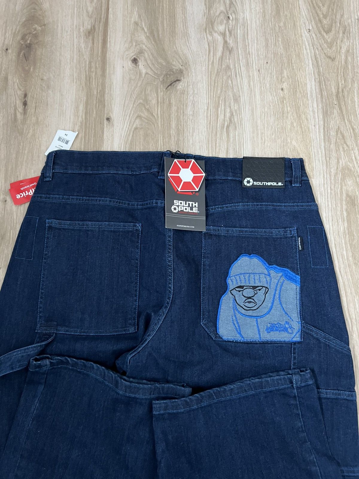 Southpole Blue navy hiphop souhtpole bboy jeans Size US 34 / EU 50 - 5 Thumbnail