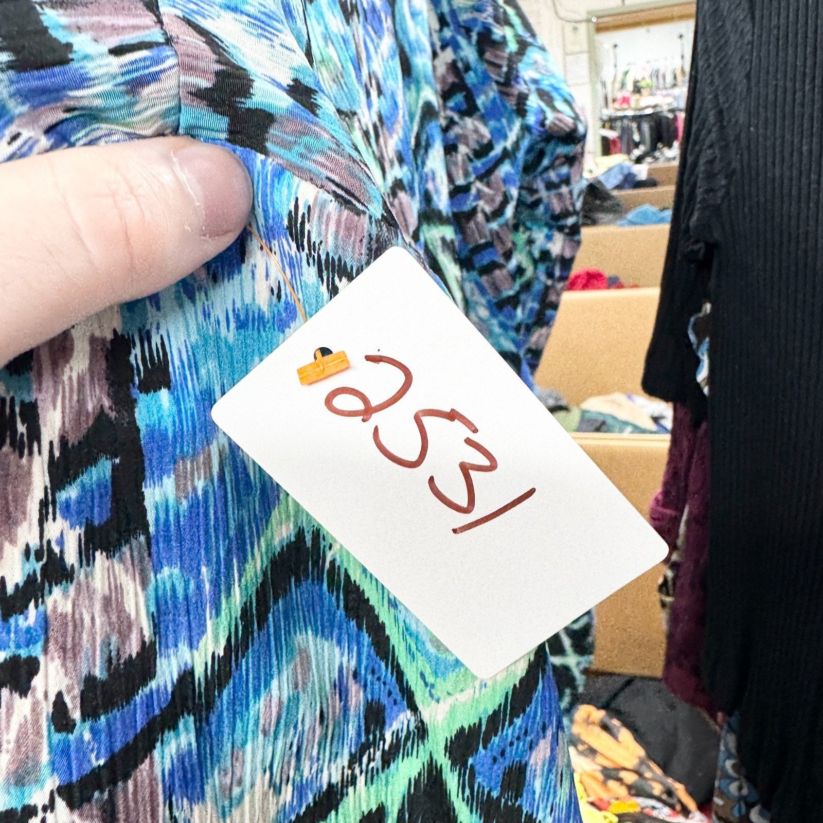 Other Notations Blouse Sz Medium Collared Long Sleeve Button Down Size M / US 6-8 / IT 42-44 - 2 Thumbnail