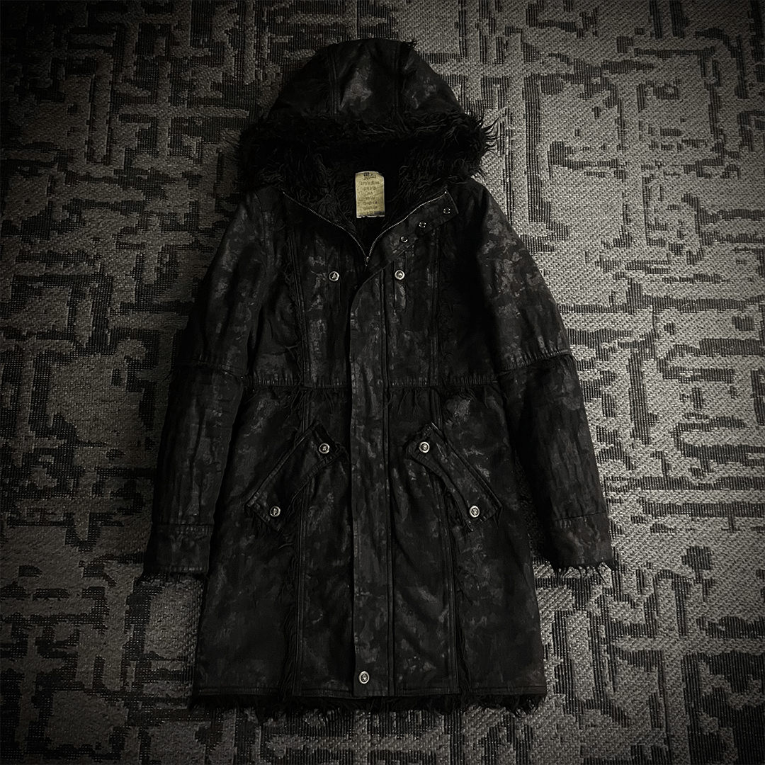 Japanese Brand Midas Faux Fur Waxed Long Coat Size US S / EU 44-46 / 1 - 5 Thumbnail