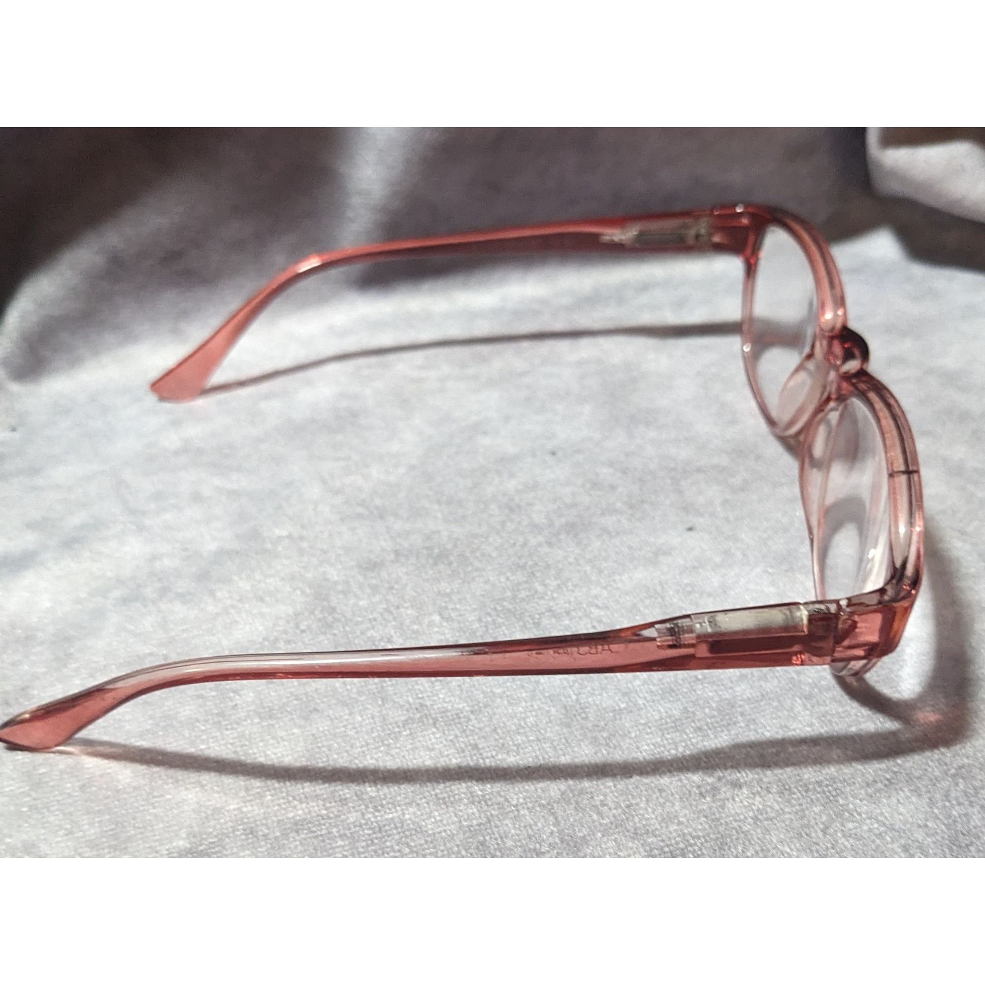 Other ABS Pink Translucent Retro Reading GLasses Size ONE SIZE - 3 Thumbnail