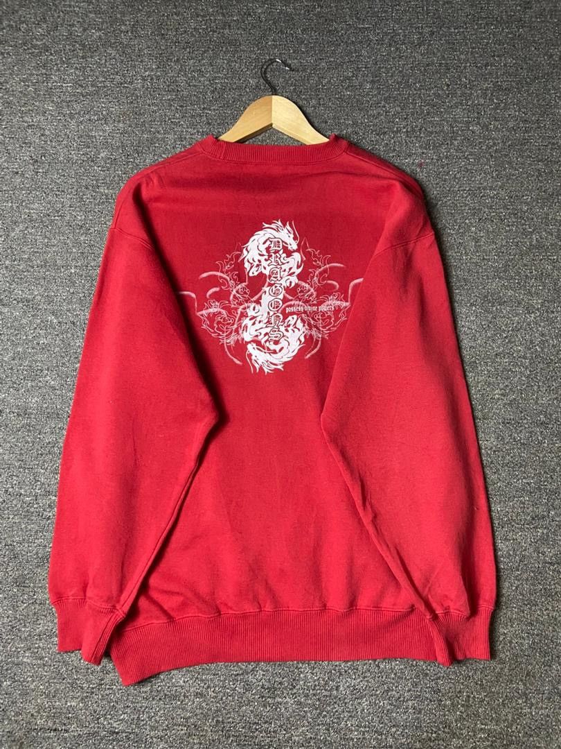 Japanese Brand Bill Crop Dragons Crewneck Sweatshirt (173) Size US L / EU 52-54 / 3 - 3 Thumbnail