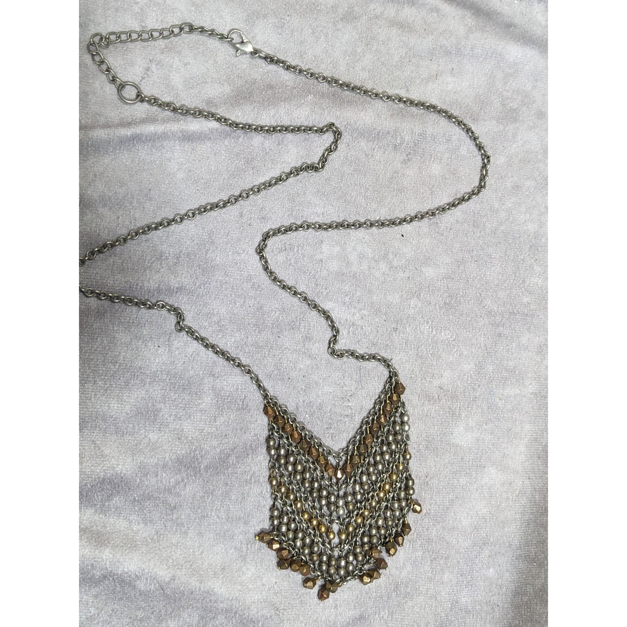 Other Bohemian Metallic Beaded Fringe Pendant Necklace Size ONE SIZE - 8 Thumbnail