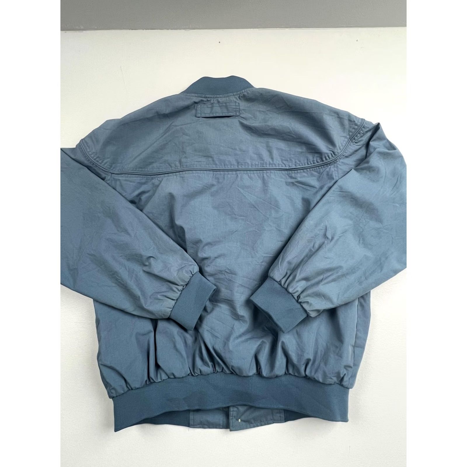 Vintage Original Windbreaker Jacket Mens Large Blue Bomber Full Zip Lightweight Lined Size US L / EU 52-54 / 3 - 2 Thumbnail