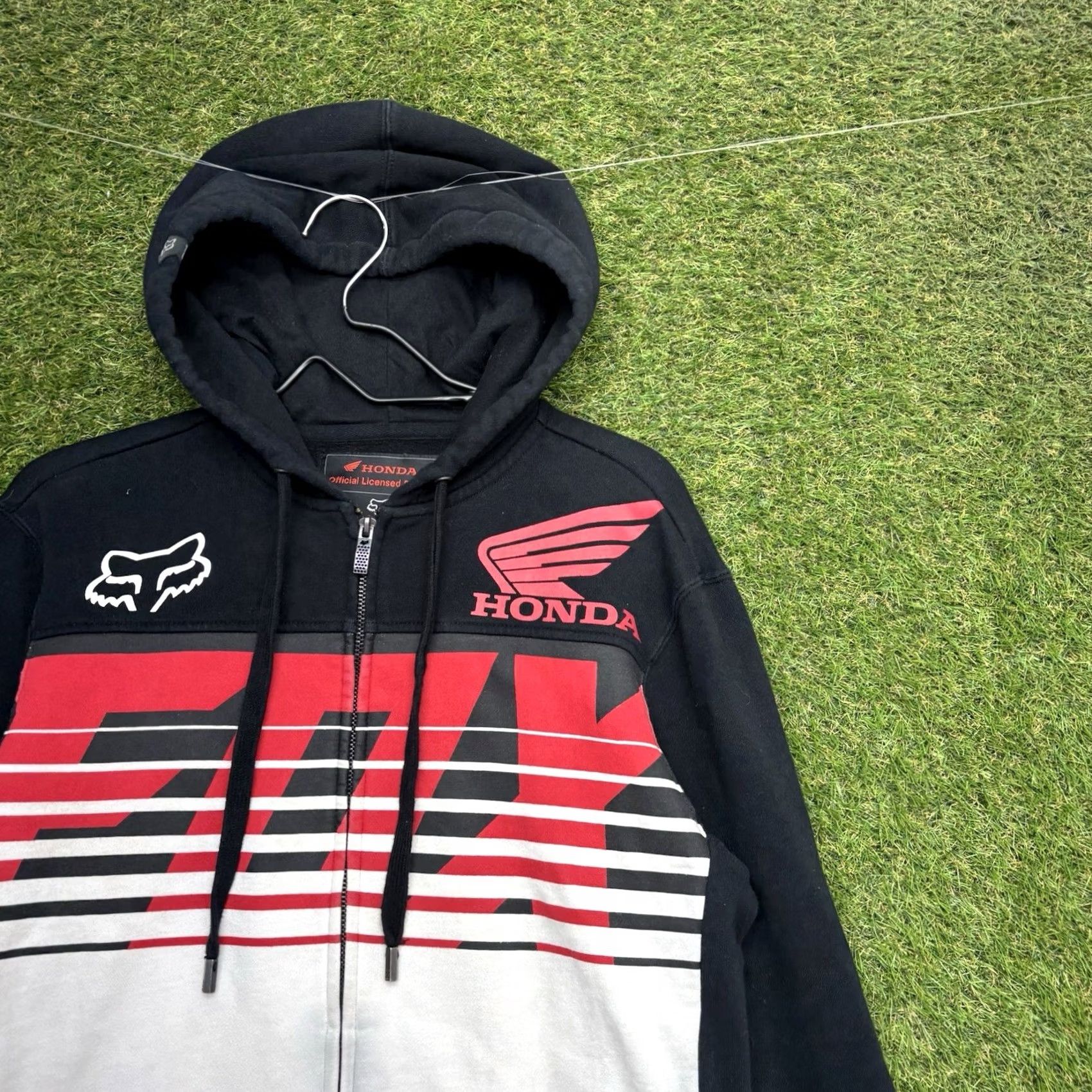 Fox Racing Fox Honda Hoodie Mens S Black Embroidered Sweatshirt Zip Up Sweatshirt Size US S / EU 44-46 / 1 - 3 Thumbnail