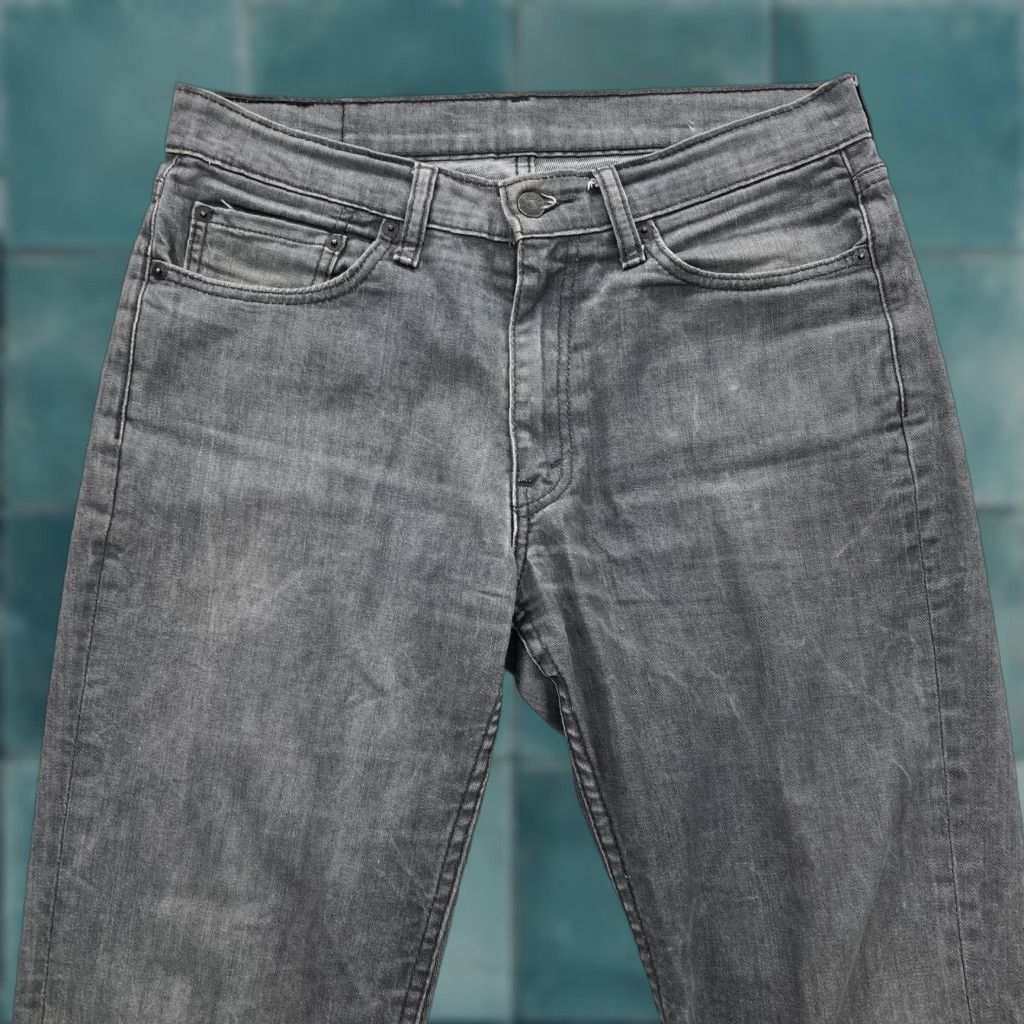 Levi's Levi's 514 Jeans Mens 33x32 Gray Regular Straight Denim 5-Pocket Stretch 99% Cotton Elastane Regular Fit N/A Vintage No Mens Size US 33 - 1 Thumbnail