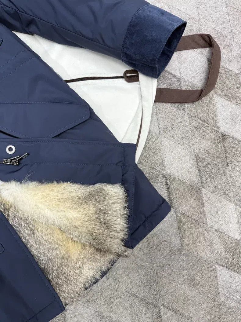 Loro Piana Loro Piana Arctic Silver Fox Fur Coat, Outer Shell Waterpr Size US M / EU 48-50 / 2 - 3 Thumbnail