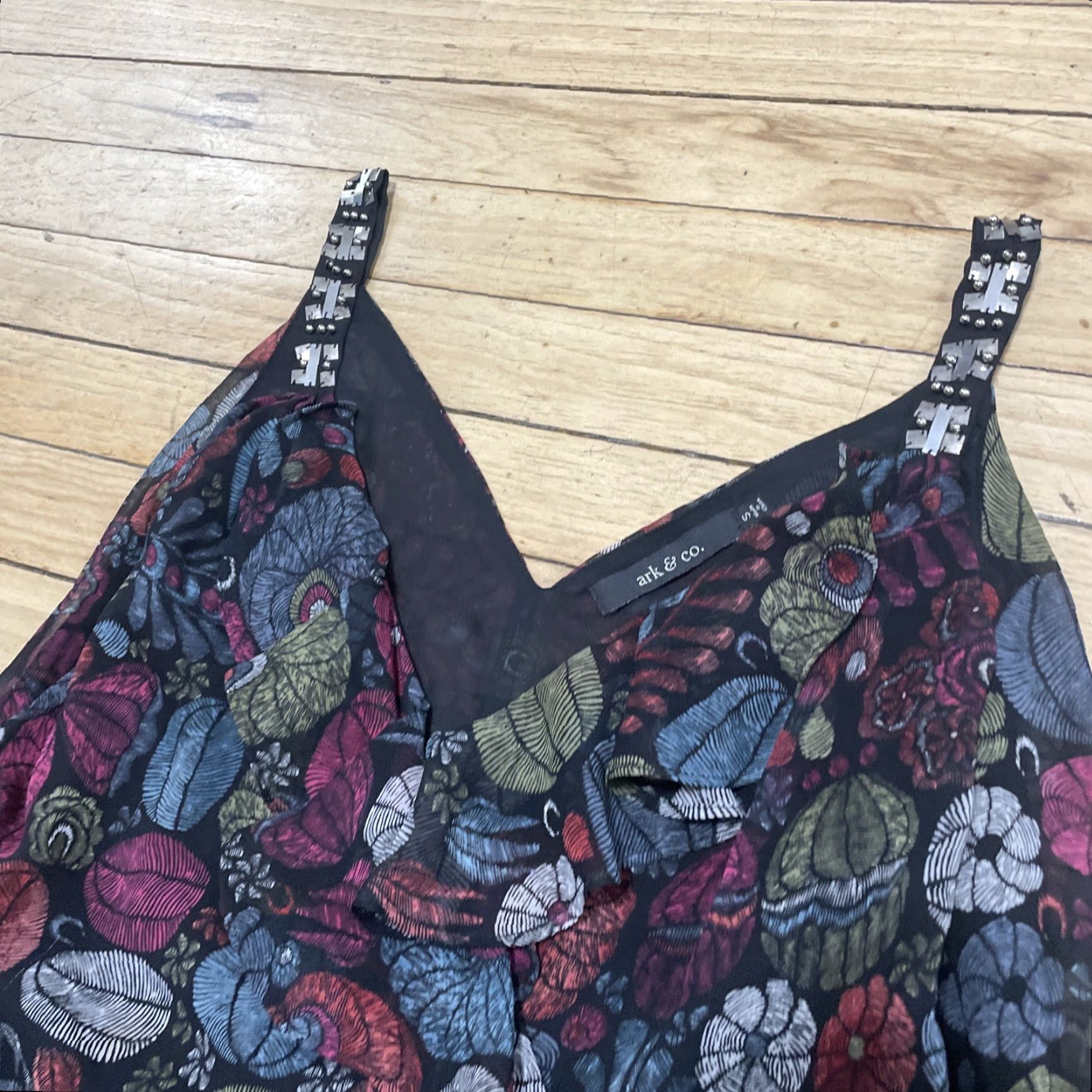 CO VINTAGE: No (skip) Ark & Co Mini Dress Women S y2k Cocktail Fairy Ruffle Floral Whimsy Size S / US 4 / IT 40 - 5 Thumbnail