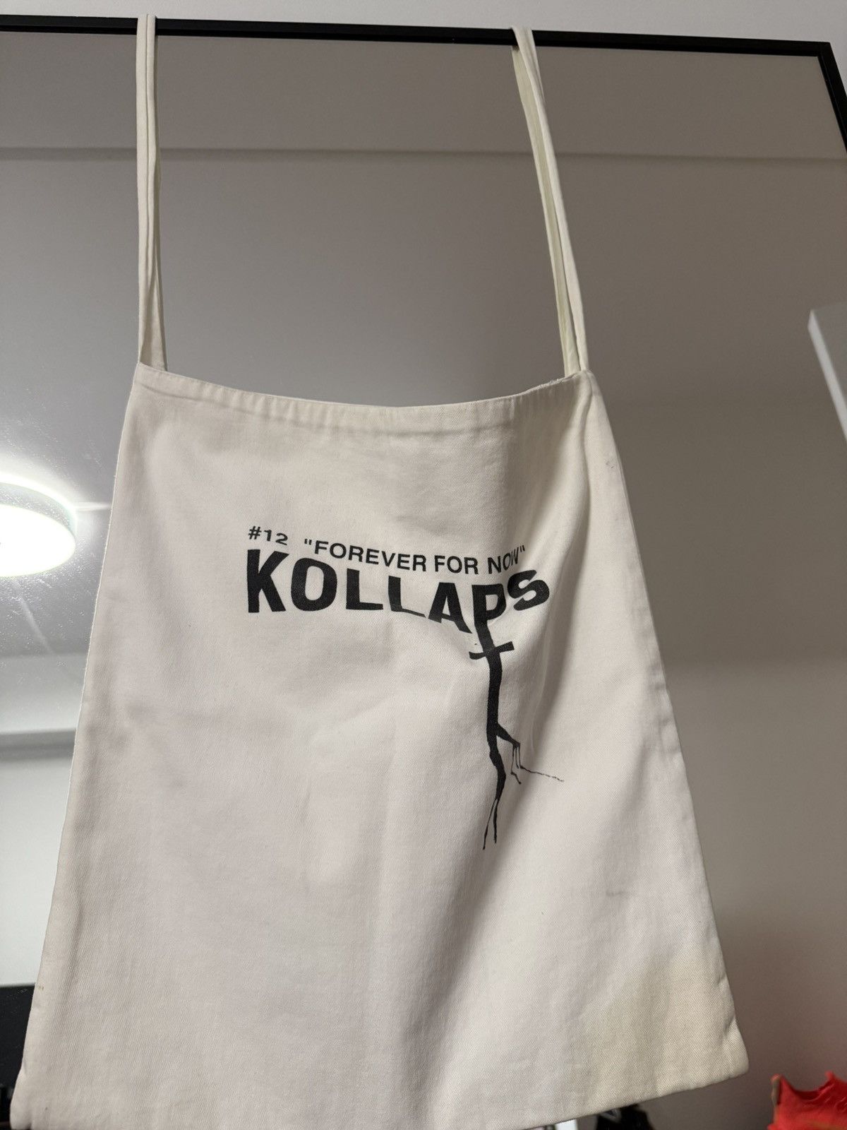 Raf Simons SUPER RARE S/S 2002 Kollaps Cotton Canvas Tote Bag Size ONE SIZE - 8 Thumbnail