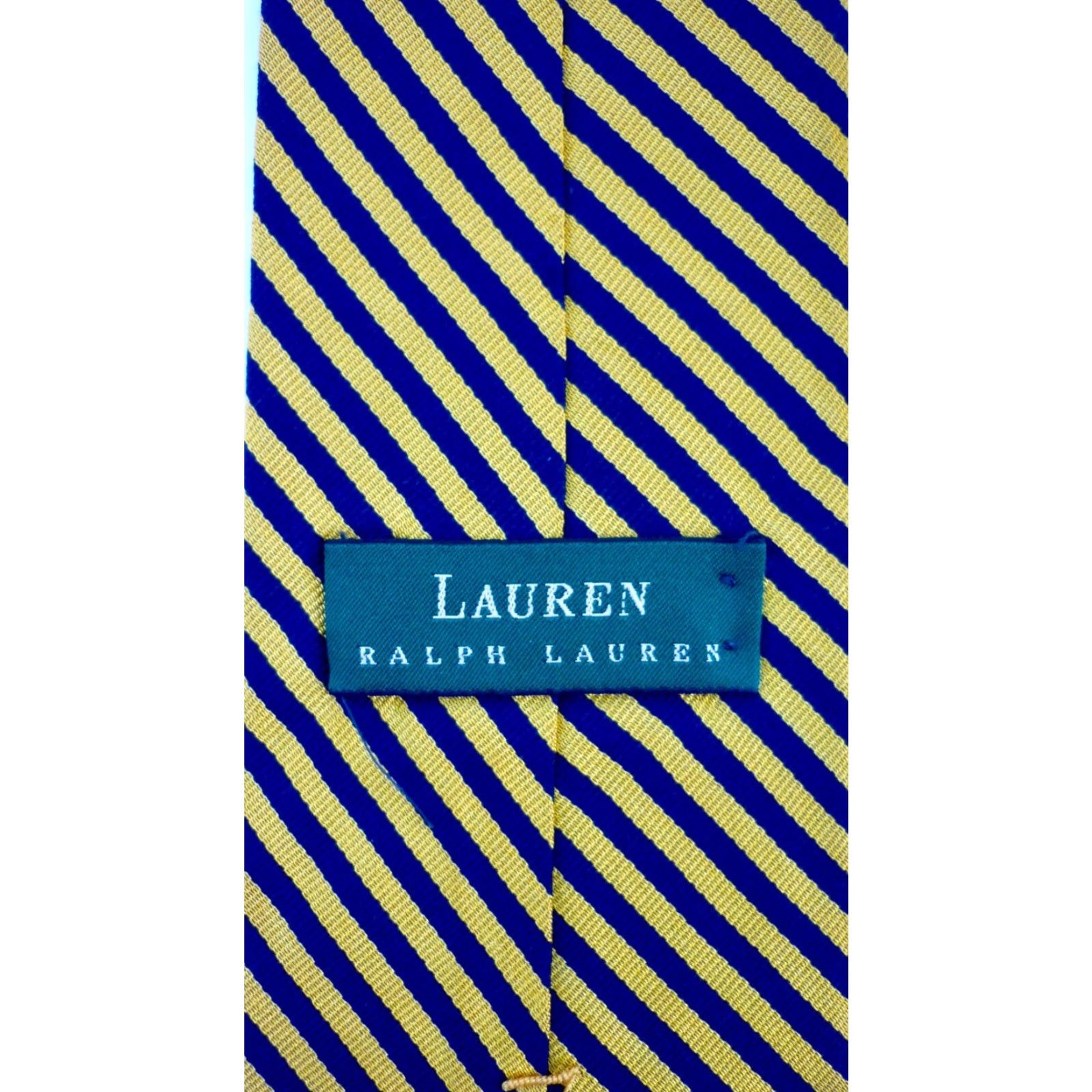 Ralph Lauren Vintage Men’s Lauren Ralph Lauren Silk Tie Stripes Made in USA Size ONE SIZE - 5 Thumbnail