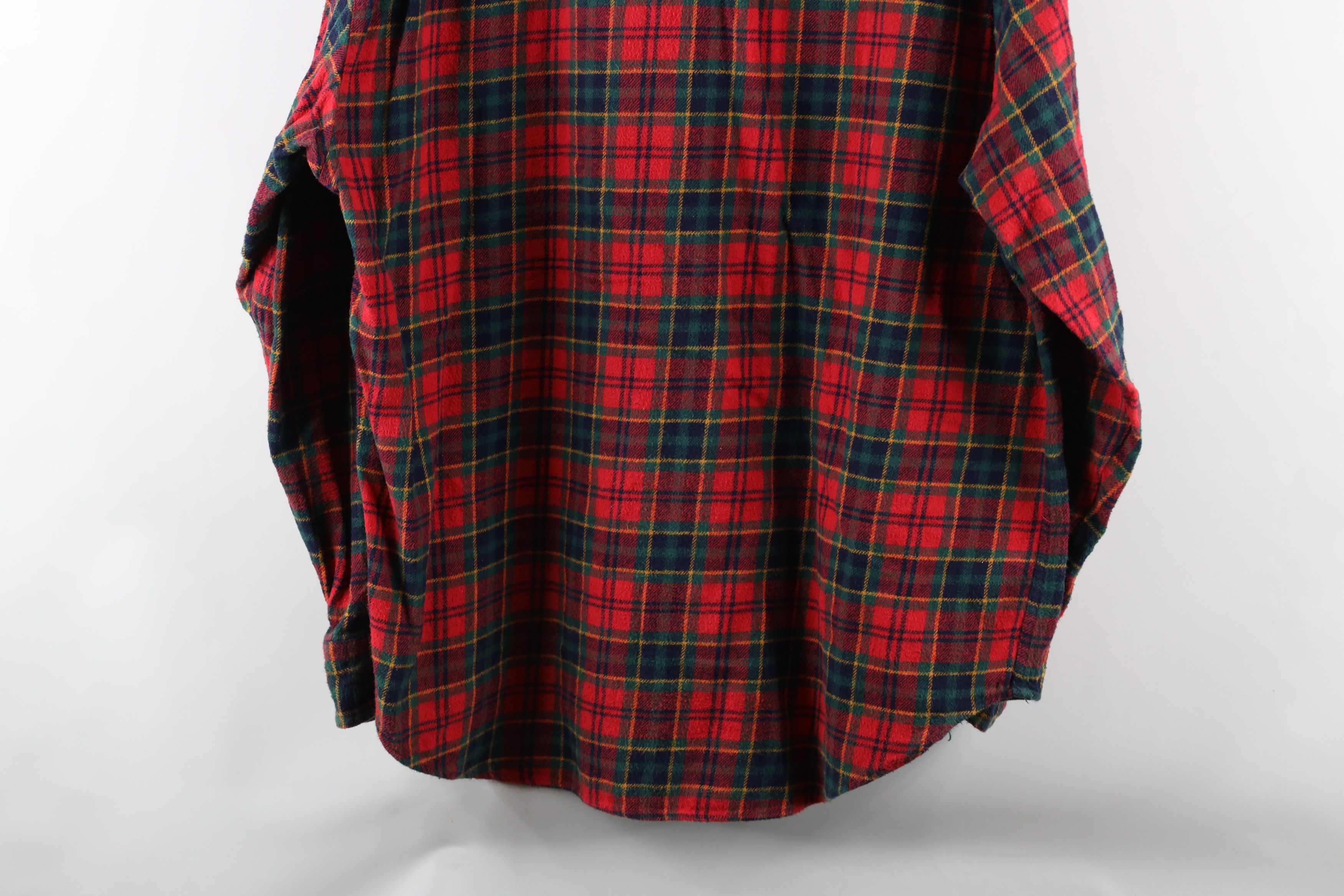 Gap × Vintage Vintage 90s Gap Flannel Button Shirt Red Plaid Cotton Size US L / EU 52-54 / 3 - 8 Thumbnail