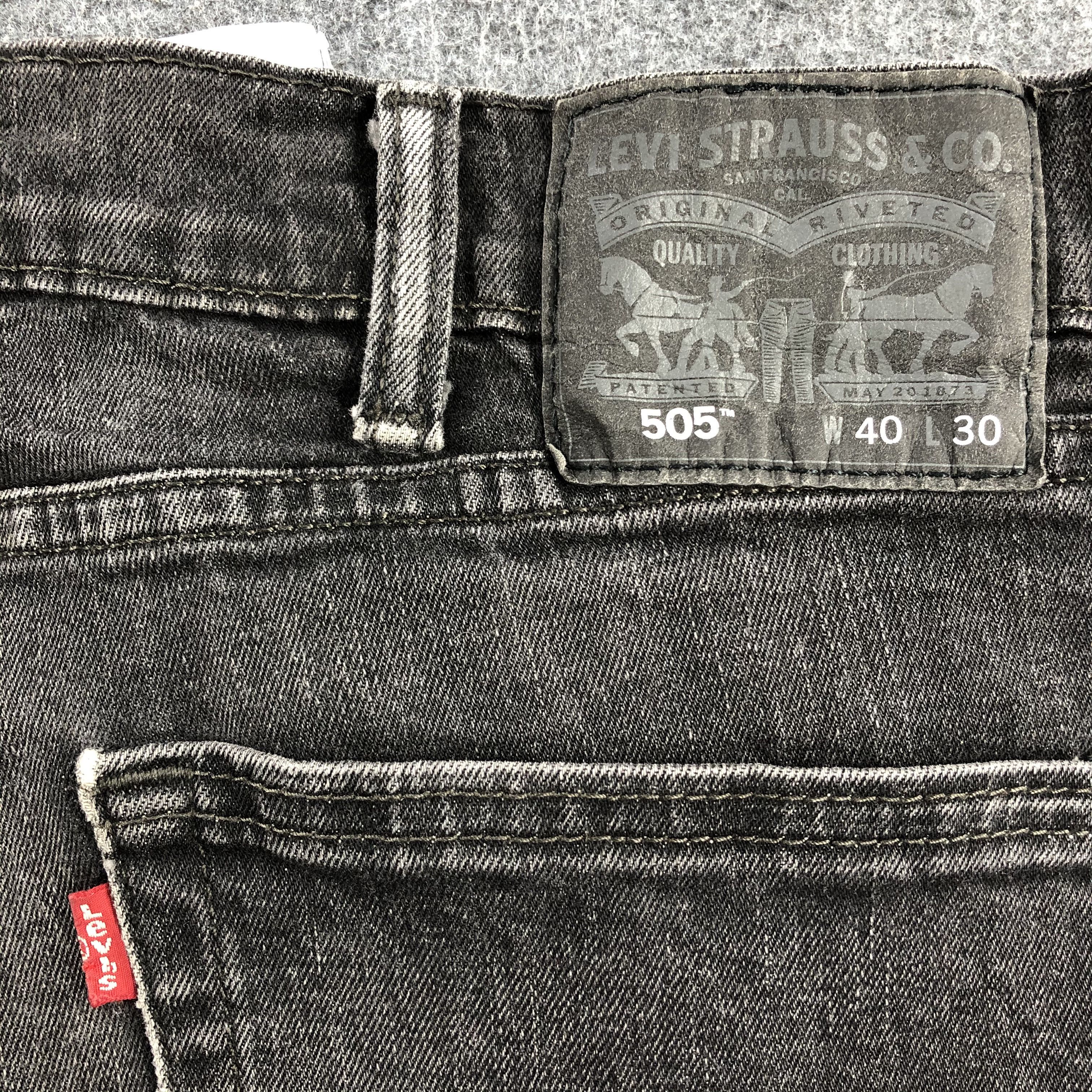 Levi's Vintage Levis 505 Black Jeans-JM1131 Size US 41 - 6 Thumbnail