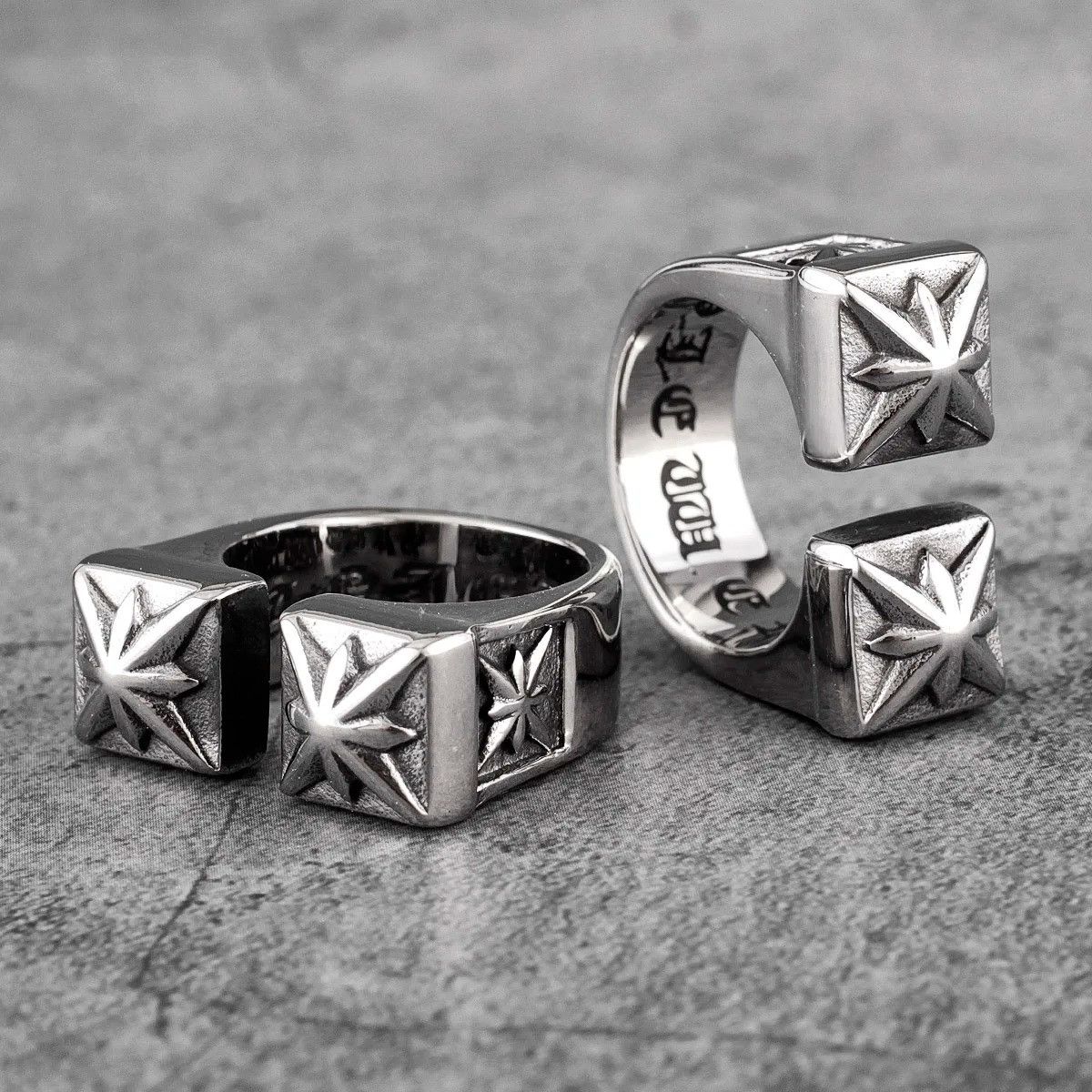 Jewelry Vintage Gothic Ring Jewelry Streetwear Fashion Gift Size ONE SIZE - 6 Thumbnail