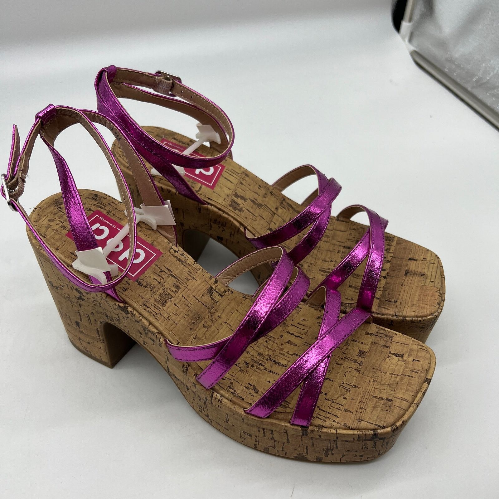 Other Pop Womens Kallie Heeled Sandals Pink Fuschia 9.5 Size US 9.5 / IT 39.5 - 1 Thumbnail