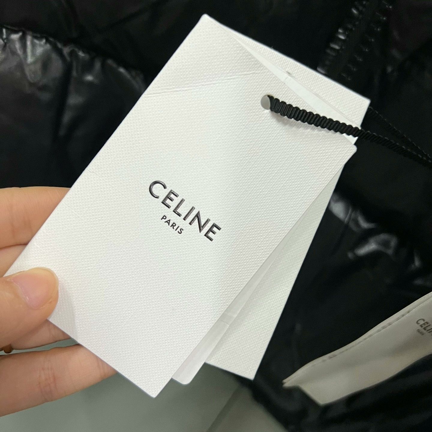 Celine Celine Black Small Logo Print Down Jacket Size US S / EU 44-46 / 1 - 5 Thumbnail