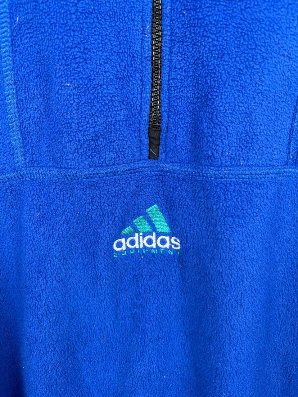 Adidas Adidas 90s Fleece Sweatshirt Size M Blue Vintage Size US M / EU 48-50 / 2 - 3 Thumbnail