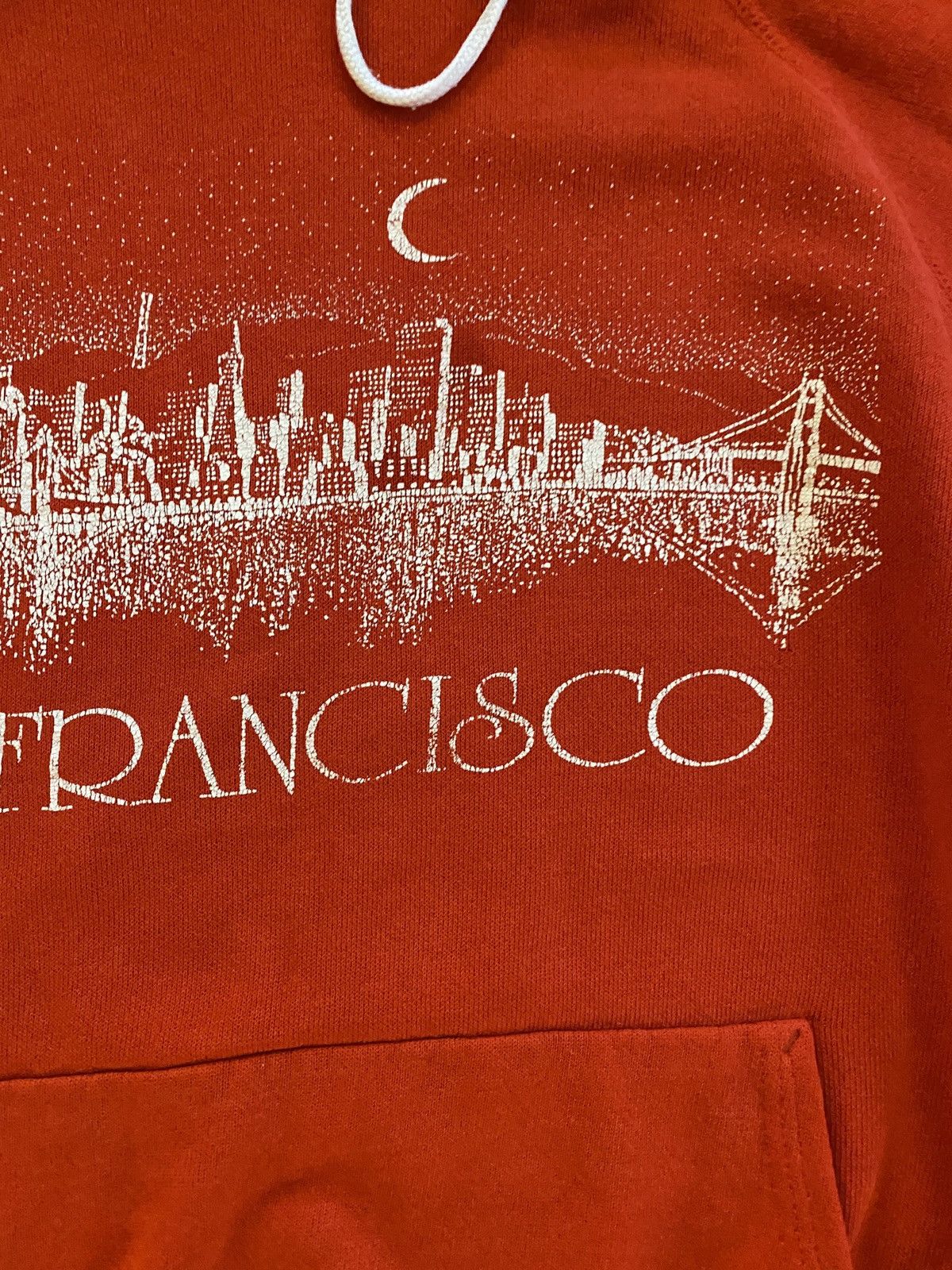Hanes Vintage 80’s San Francisco Cali Red Raglan Hoodie Sweatshirt Size US S / EU 44-46 / 1 - 4 Thumbnail