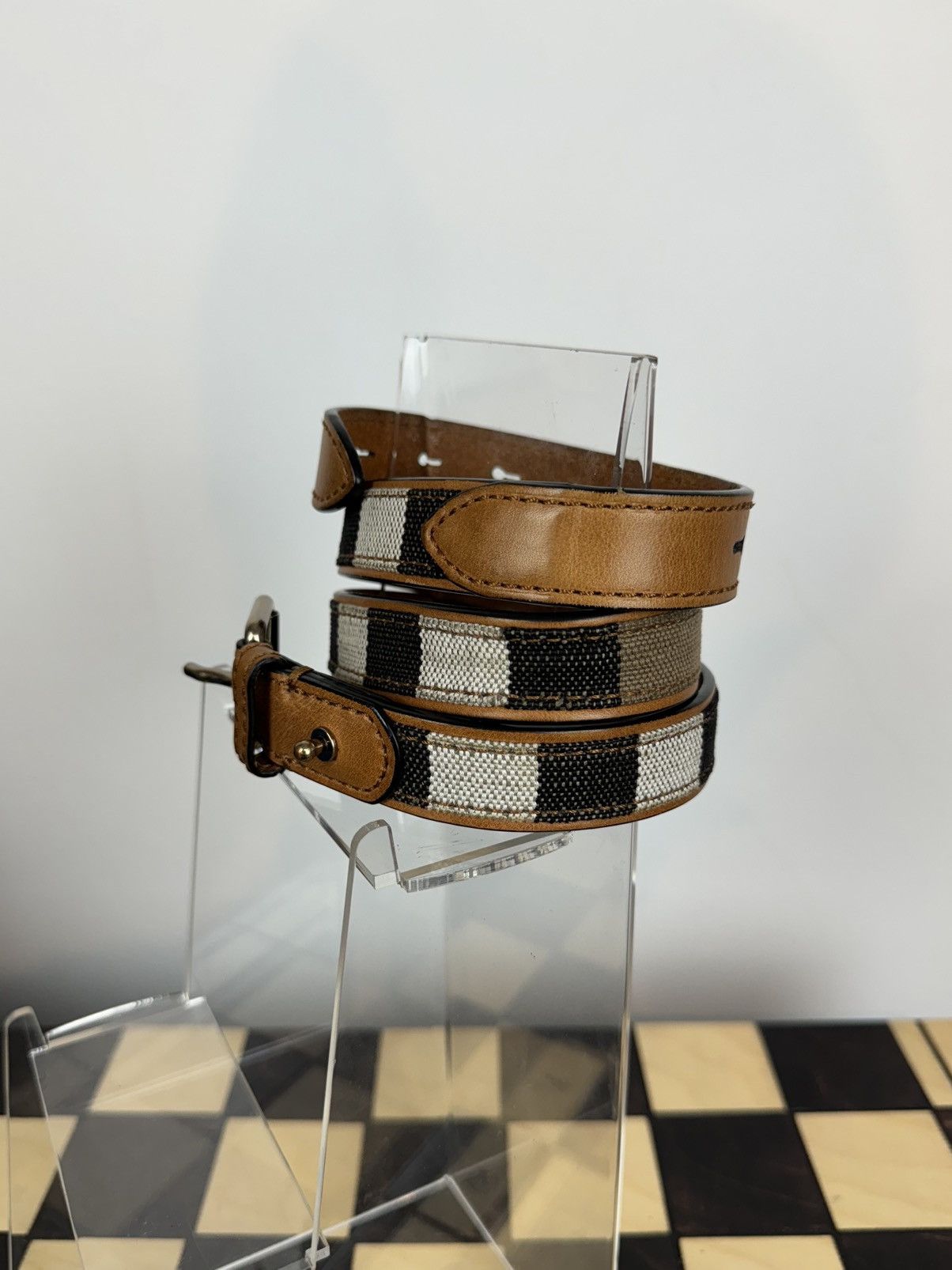 Burberry Leather belt Burberry y2k original luxury casual item Size ONE SIZE - 2 Thumbnail