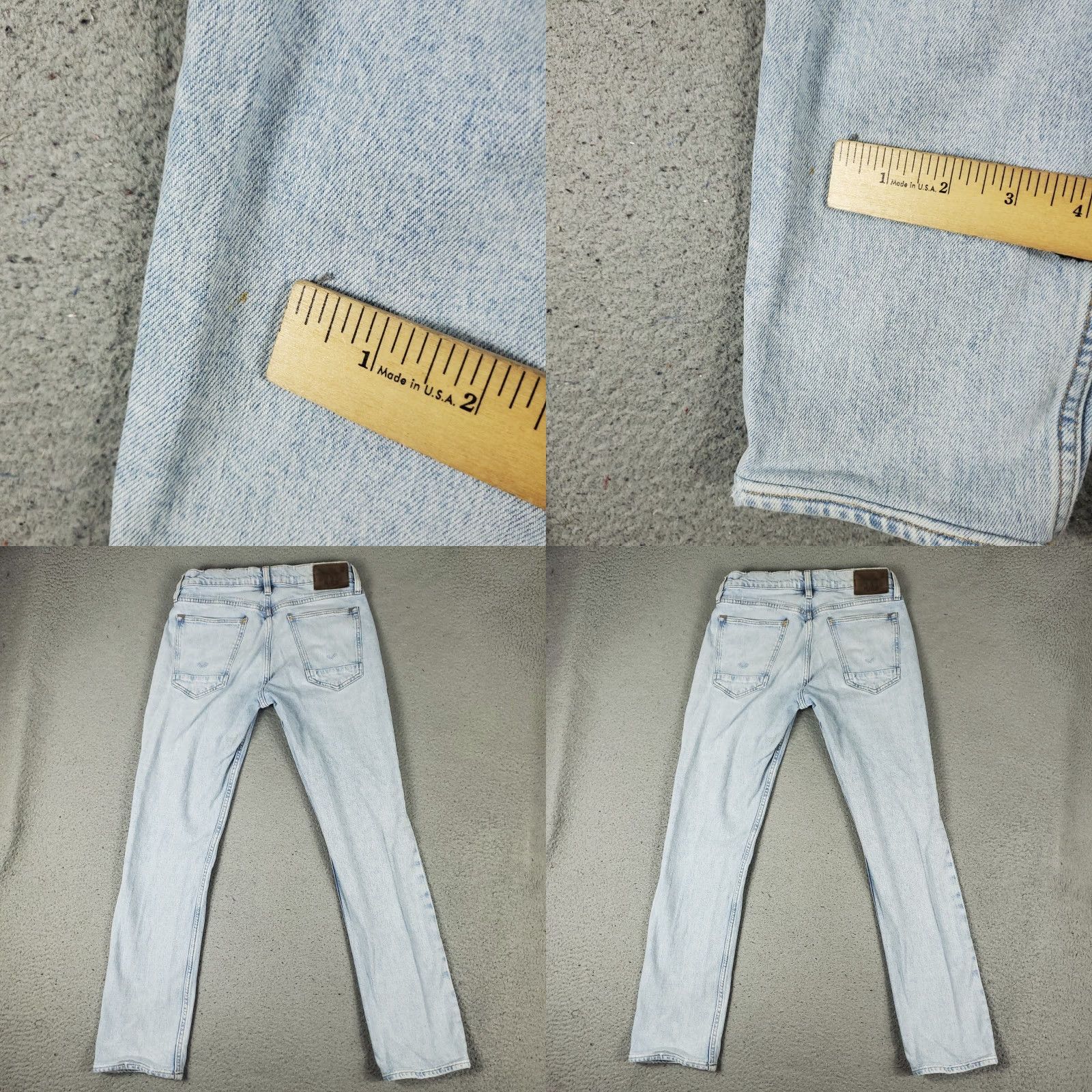 Hudson Hudson Jeans Mens Size 30x30 Blue Distressed Blake Slim Straight Denim Pants Size US 30 / EU 46 - 8 Thumbnail