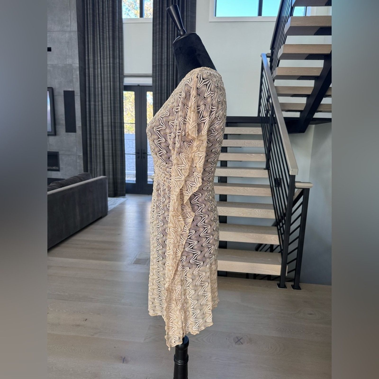 Other Elegant Cream Swim Coverup size S Size ONE SIZE - 2 Thumbnail