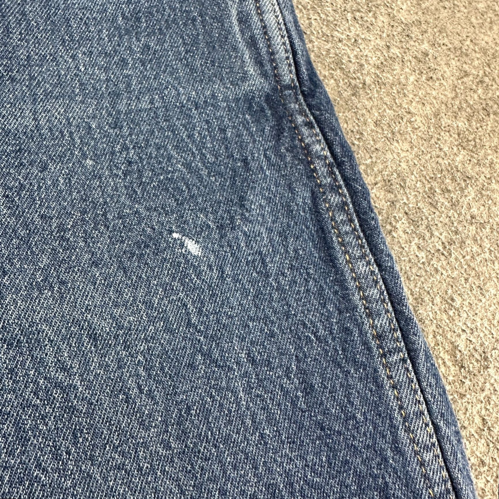 Levi's Levi's Western Fit Jeans Mens 38x34 Blue Classic Straight Leg Medium Wash Cotton Denim Straight 5-Pocket Mens Jeans Levi's 502 Blue Size US 38 / EU 54 - 3 Thumbnail