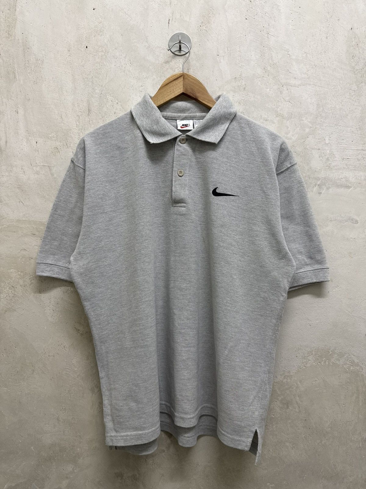 Nike Vintage 90s Nike Small Swoosh Polo Tshirt Size US L / EU 52-54 / 3 - 1 Thumbnail