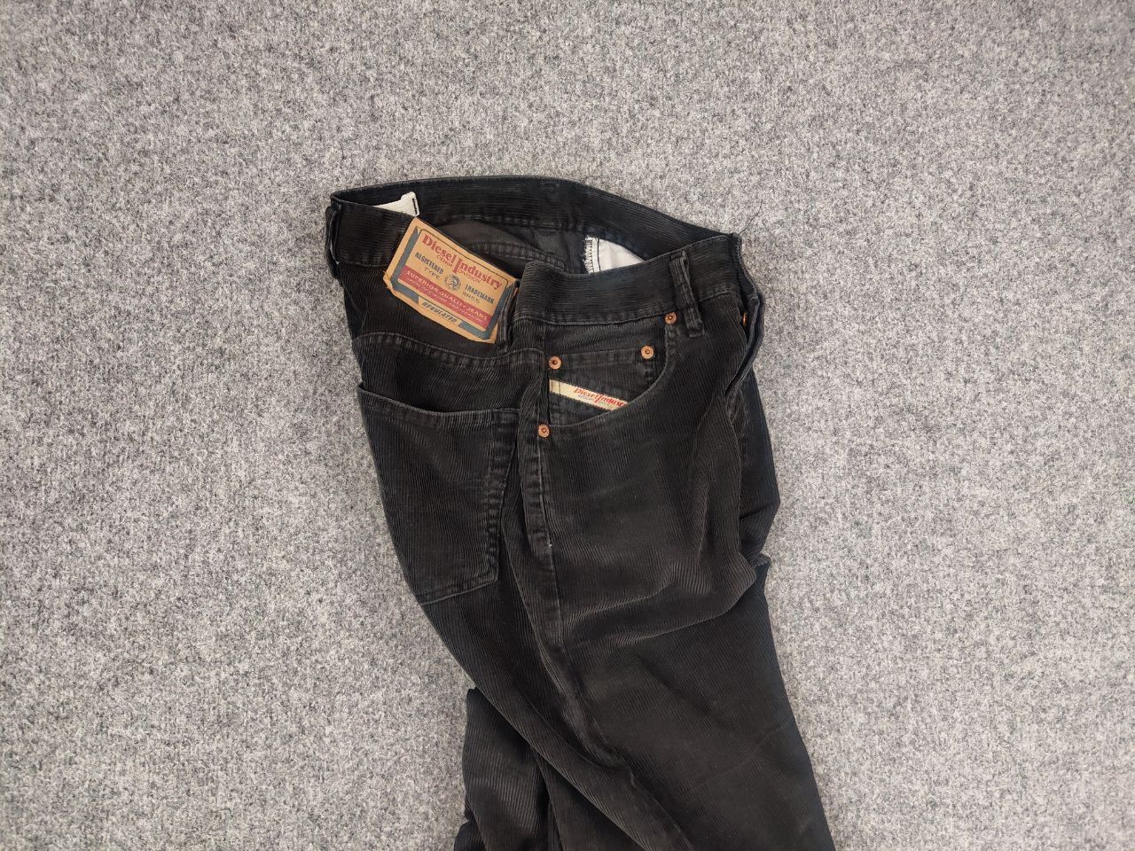 Diesel Vintage Diesel 90's Dark Gray Corduroy Trouser Pants Size US 30 / EU 46 - 11 Thumbnail