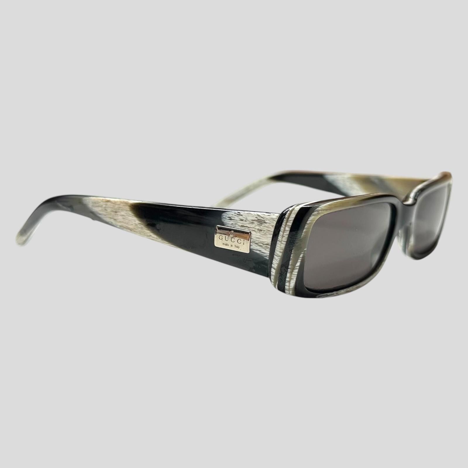 Gucci Gucci by Tom Ford 00’s Zebra Print GG Logo Square Sunglasses Size ONE SIZE - 2 Thumbnail