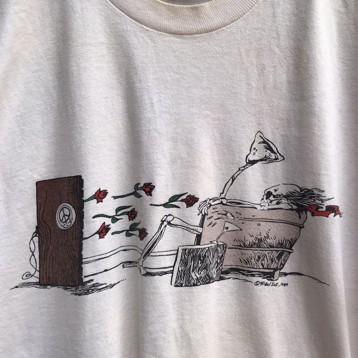 Band Tees Vintage rare 90s GRATEFUL DEAD maxell parody Size US XL / EU 56 / 4 - 4 Thumbnail