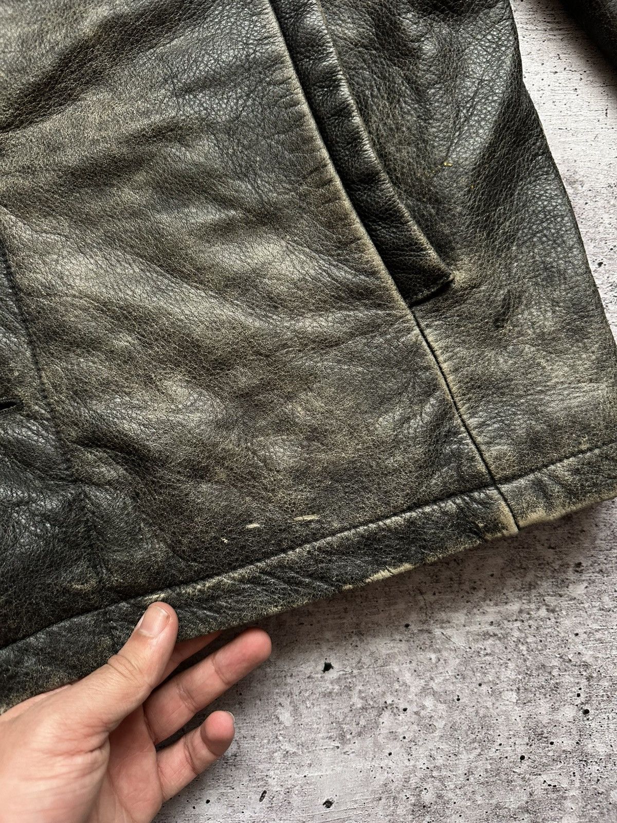 Gap Vintage Gap Distressed Sherpa Leather Coat Size US M / EU 48-50 / 2 - 13 Thumbnail