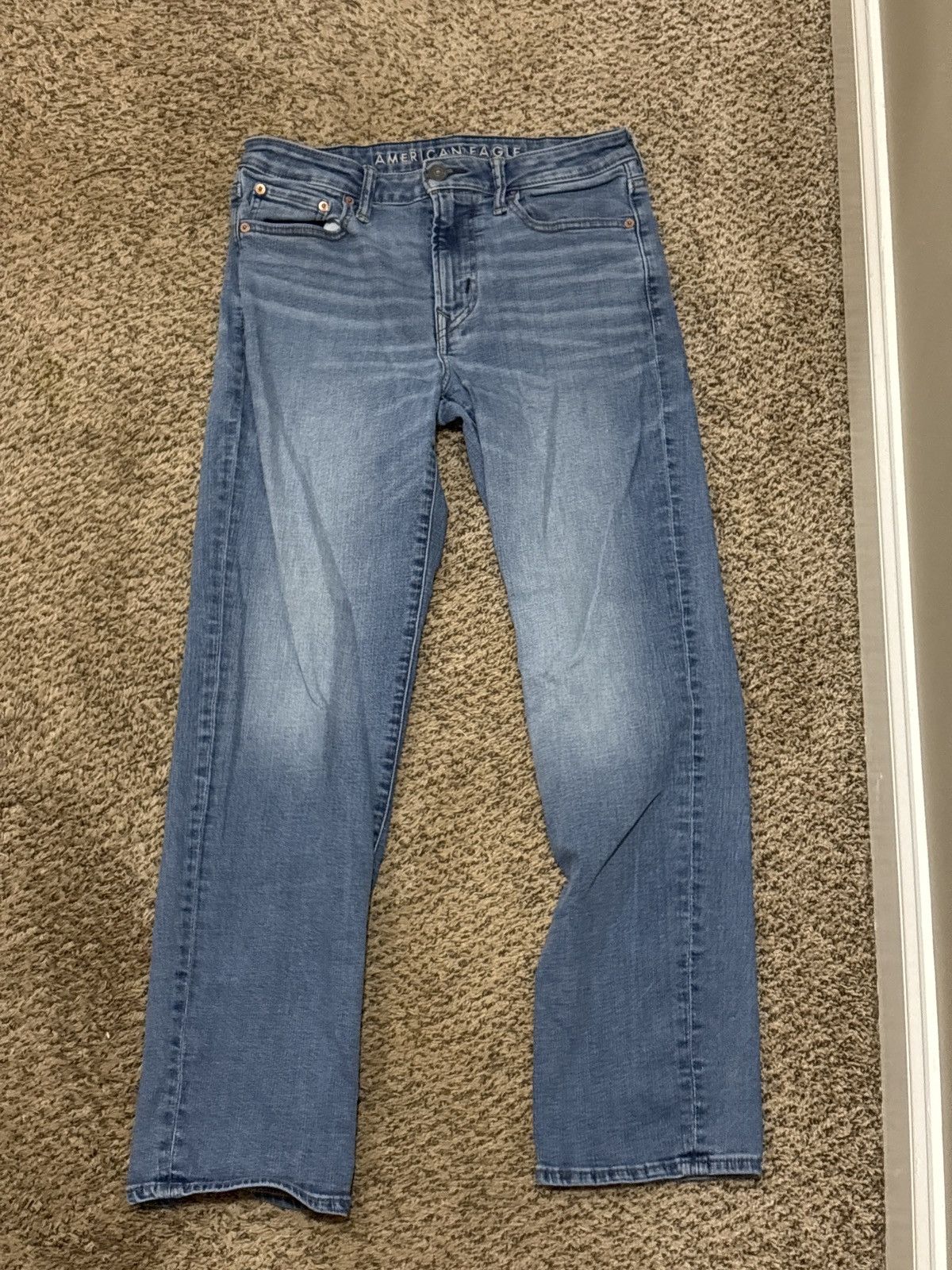 American Eagle Outfitters American Eagle Airflex+ Original Straight Jeans Size US 30 / EU 46 - 1 Thumbnail
