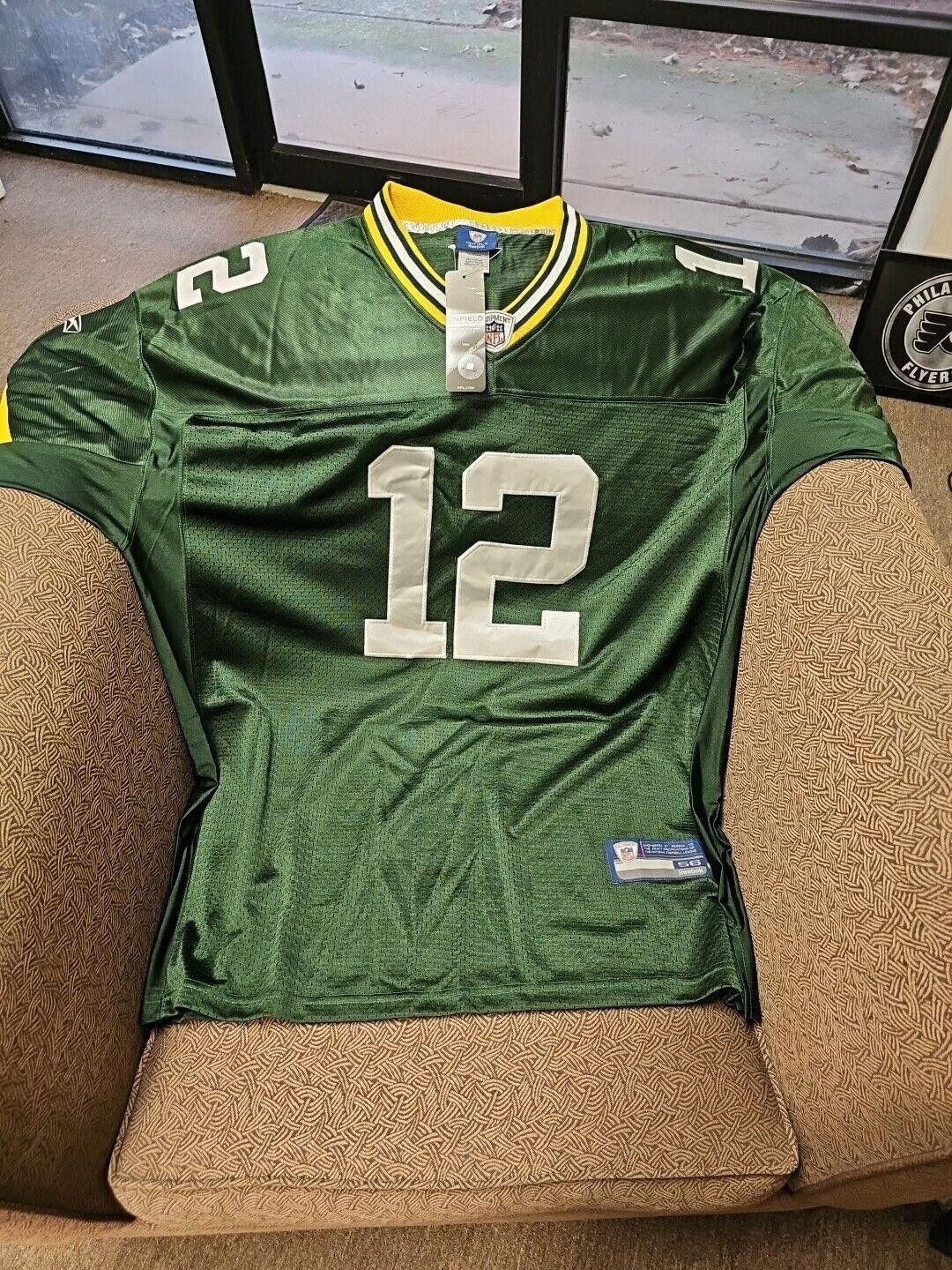 Reebok Reebok OnField Aaron Rodgers Sewn Packers #12 XL New W Tags Size ONE SIZE - 1 Thumbnail
