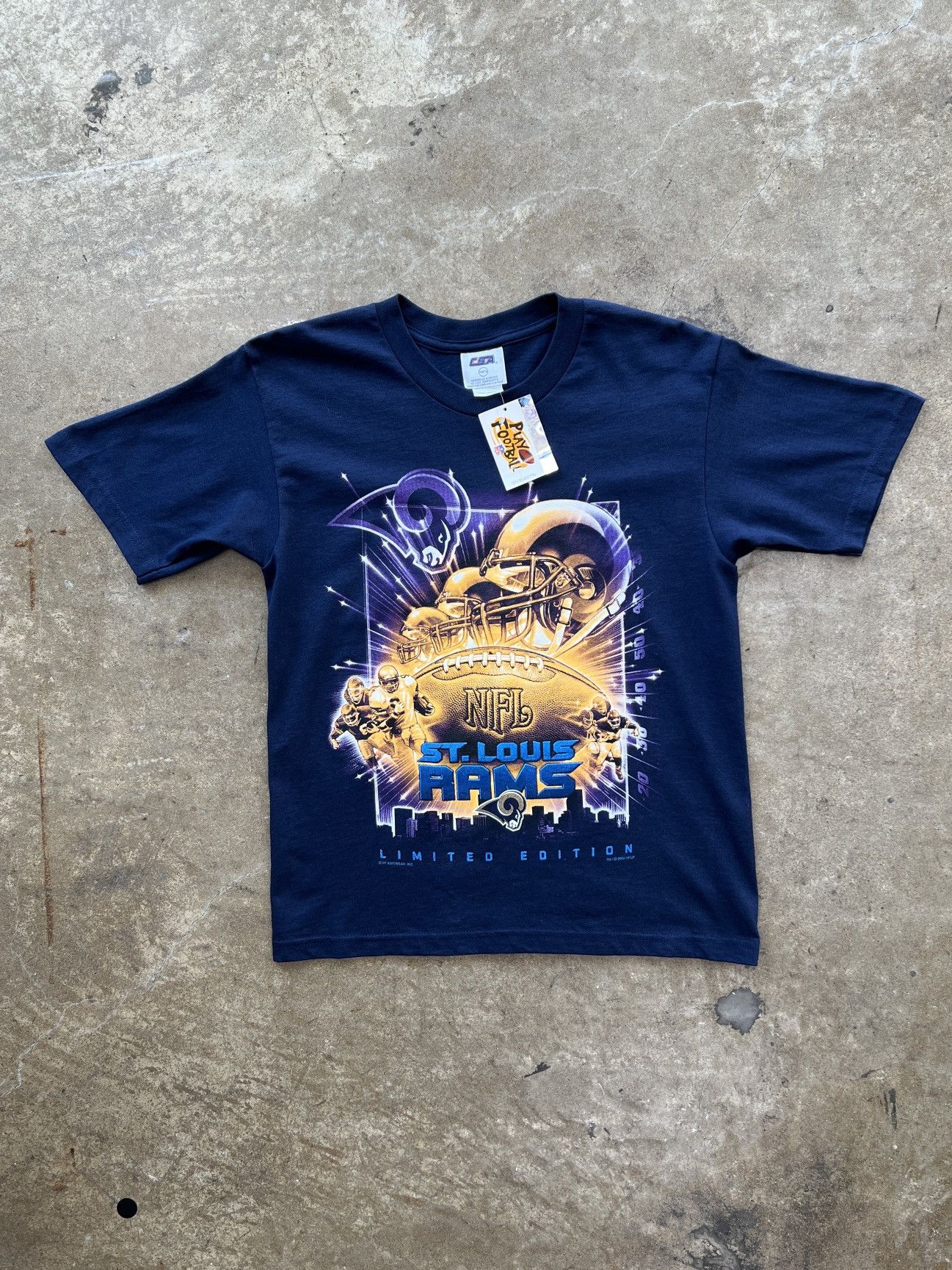 NFL Vintage 2000 NFL St.Louis Rams Football Youth Medium 10/12 Size US S / EU 44-46 / 1 - 2 Thumbnail