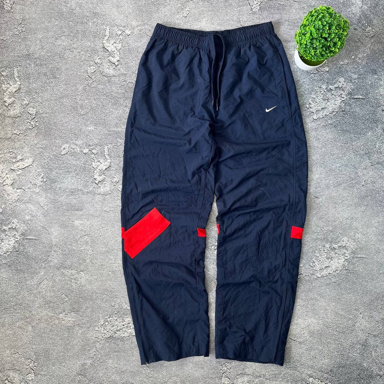 Nike Nike Vintage Track Pants Parashute Blue Windbreake Joggers Size US 33 - 1 Thumbnail