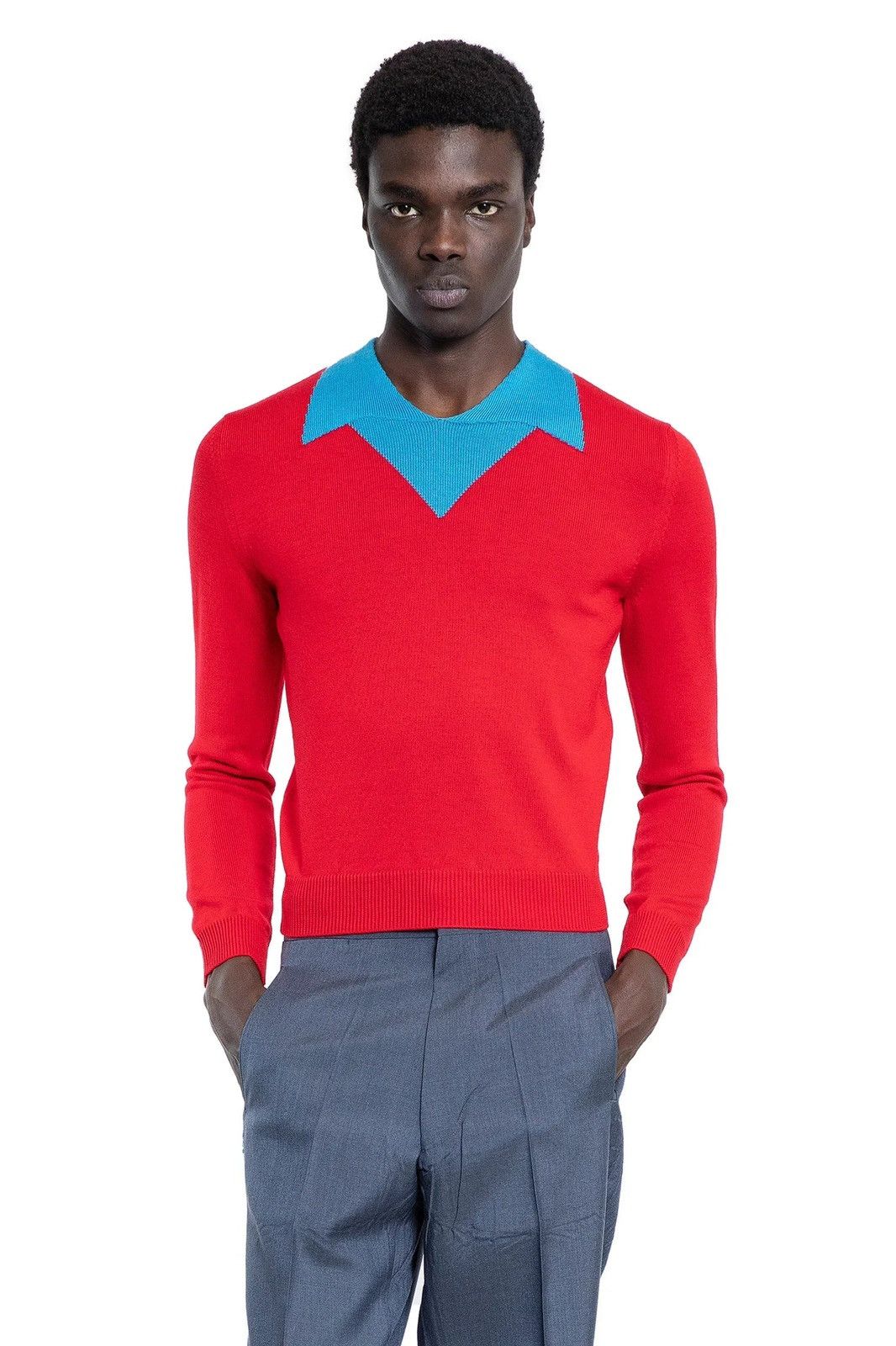 Prada Prada Wool Polo Sweater Size US M / EU 48-50 / 2 - 5 Thumbnail