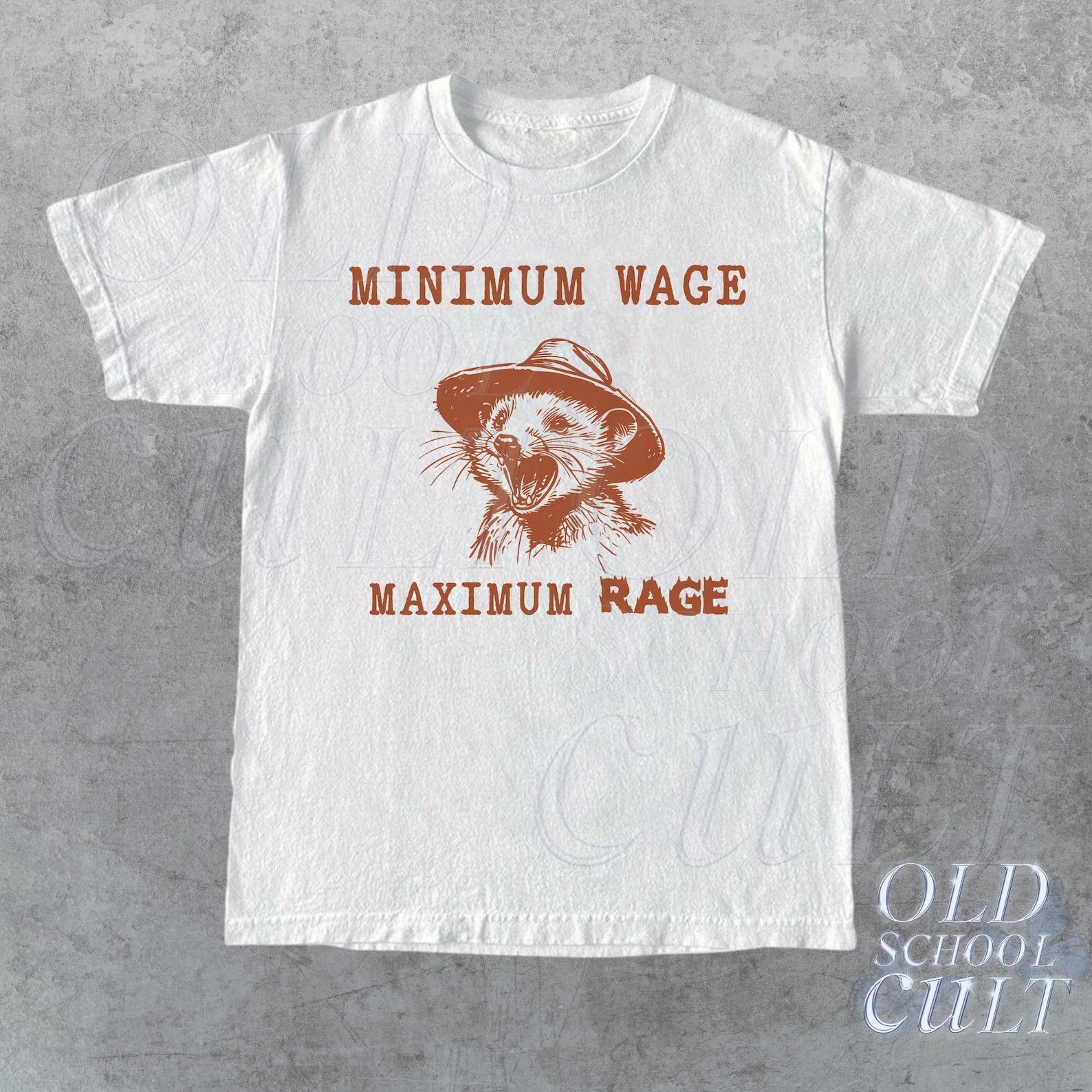 The Unbranded Brand Minimum Wage Maximum Rage Vinatge Shirt Size US L / EU 52-54 / 3 - 1 Preview