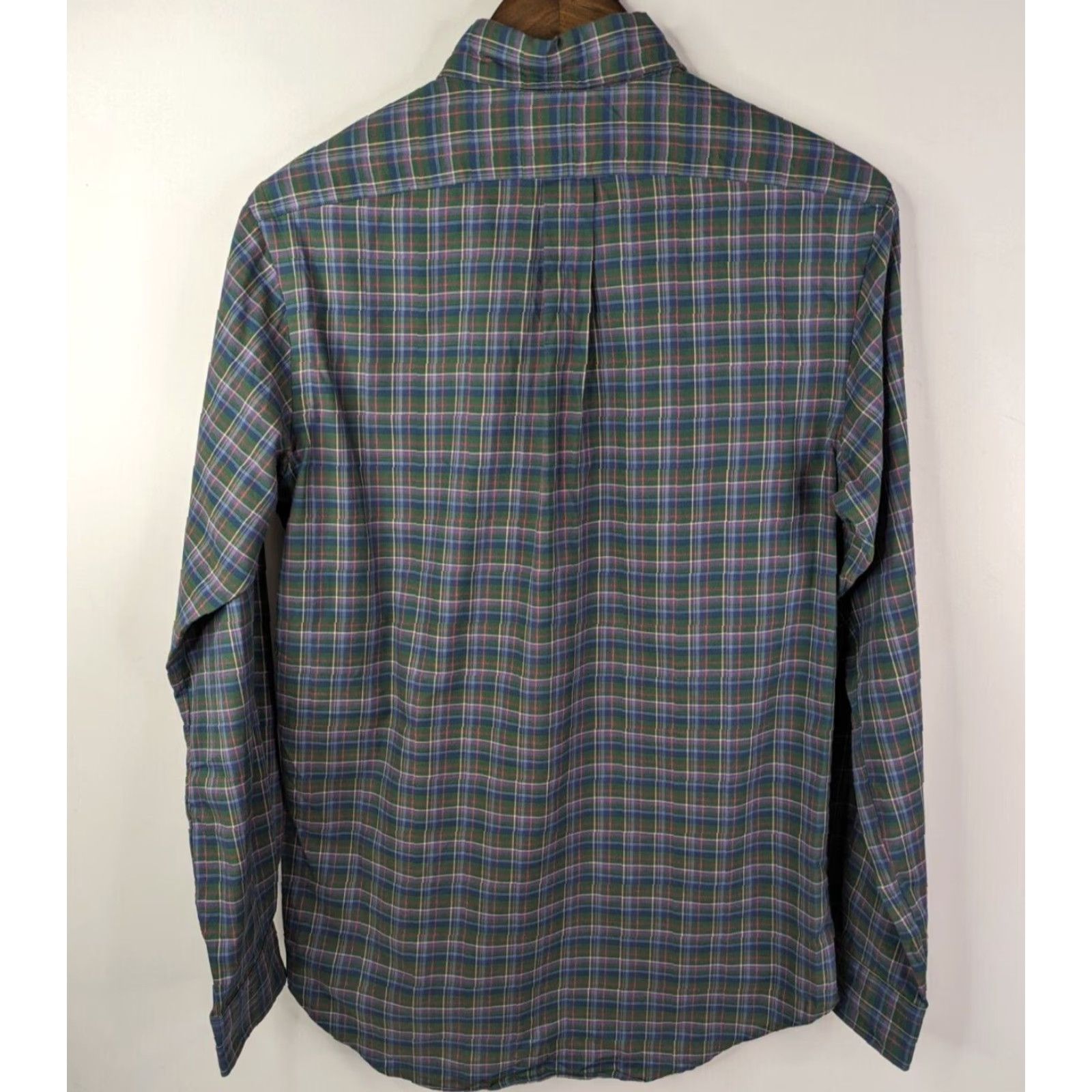 Ralph Lauren Ralph Lauren Button-Down Shirt Plaid Long Sleeve Navy Blue / Green Men's Small Shirt Size US S / EU 44-46 / 1 - 4 Thumbnail