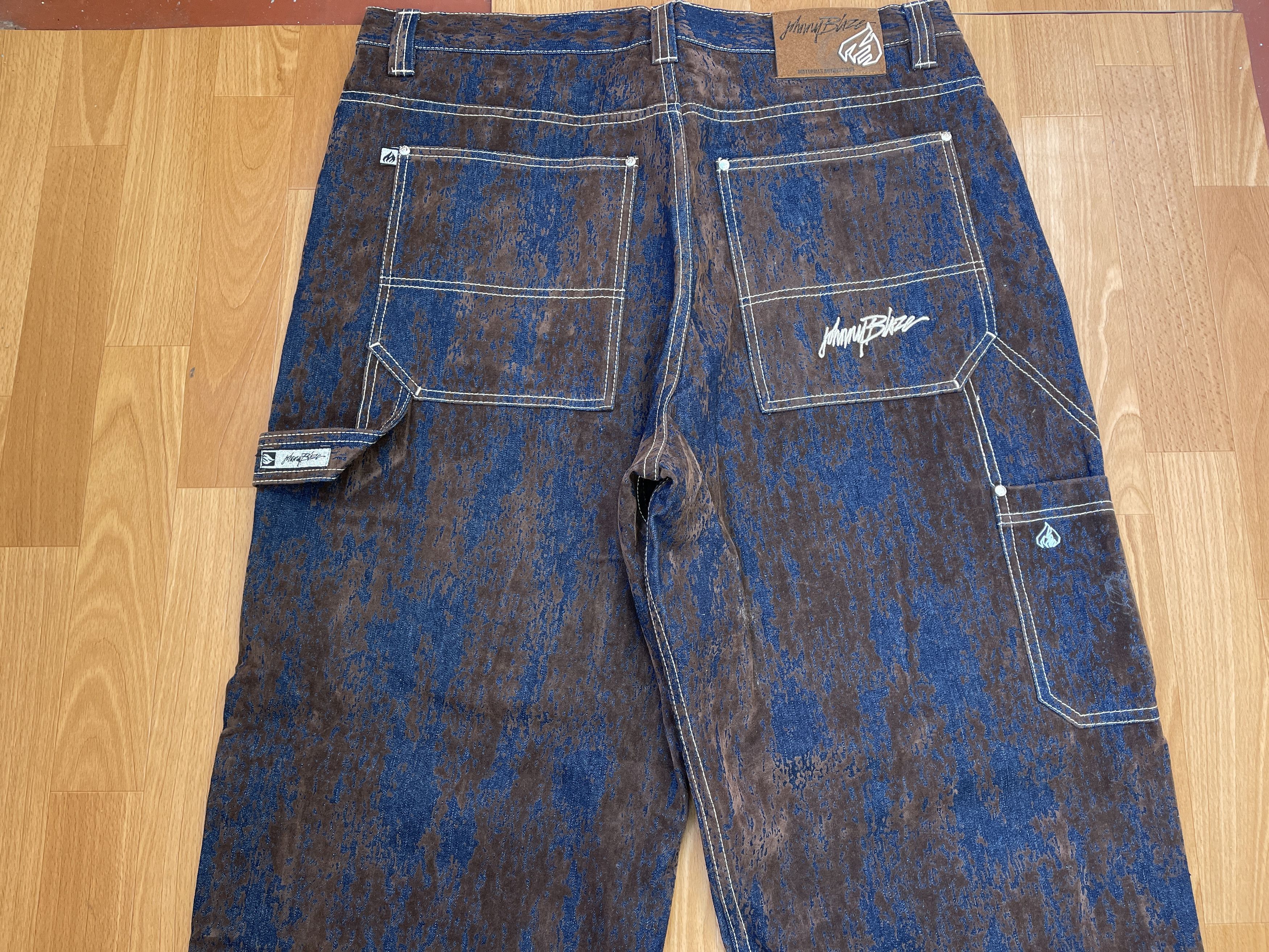 Wu-Tang Clan Johnny Blaze jeans, Wu Wear, vintage hip hop baggy, 90s 40 Size US 40 / EU 56 - 5 Thumbnail