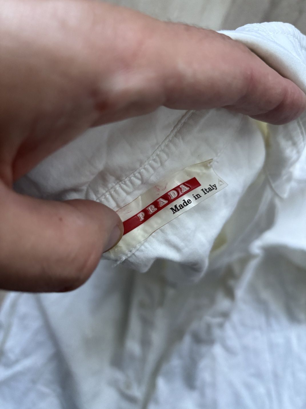 Prada Vintage Prada Red Tab White Shirt Size US XL / EU 56 / 4 - 3 Thumbnail