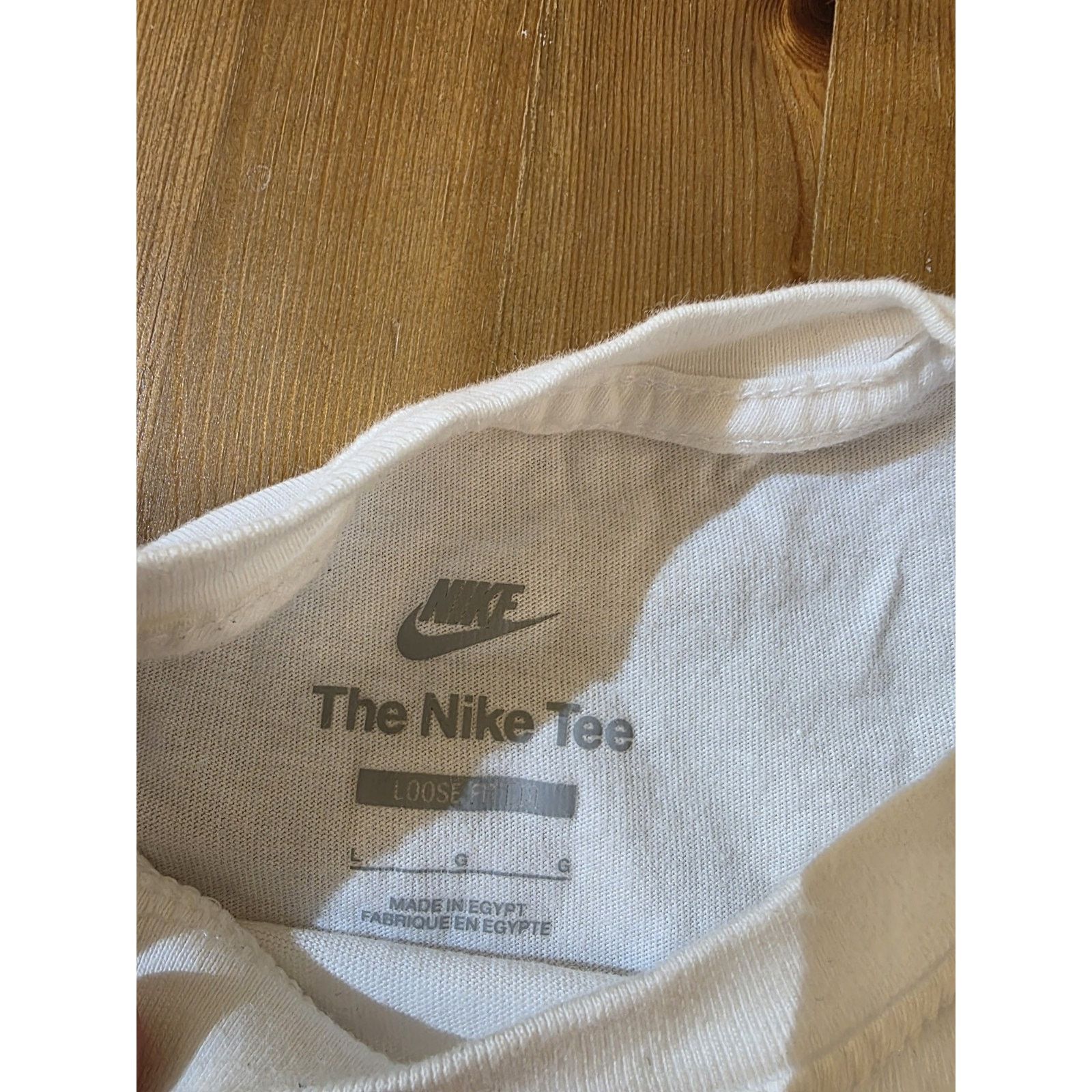 Nike Nike White Kids Size Large Short Sleeve Basketball Size L / US 10 / IT 46 - 3 Thumbnail