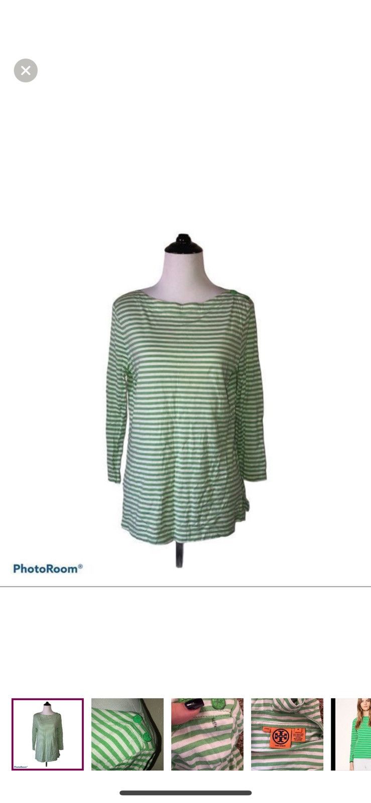 Tory Burch Tory Burch medium striped long sleeve tee Size M / US 6-8 / IT 42-44 - 1 Thumbnail