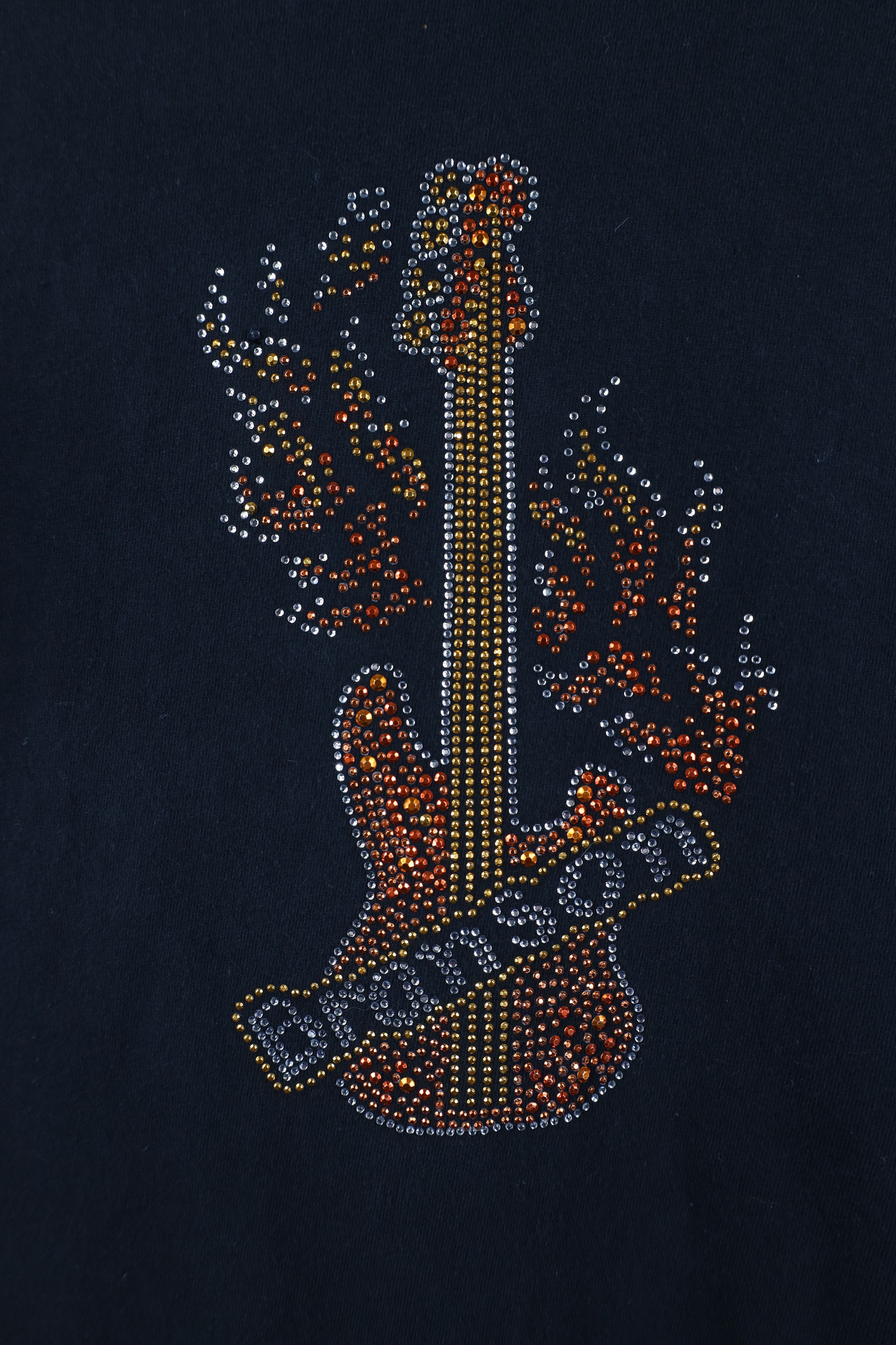 Vintage Vintage 90s Y2K Streetwear Fire Flames Guitar T-Shirt Size S / US 4 / IT 40 - 4 Thumbnail