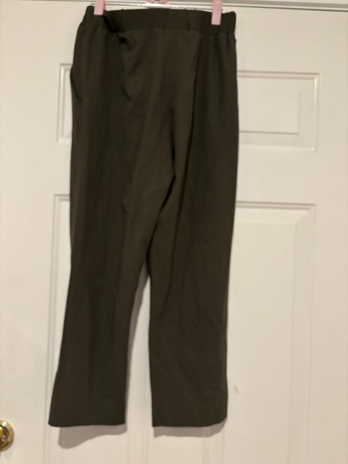 Cos Womens COS olive green elastic waist pants sz 4 #374 Size 27" / US 4 / IT 40 - 2 Thumbnail