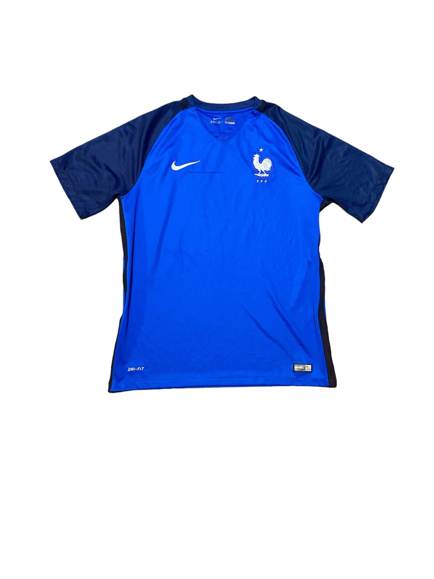 Nike × Vintage France 2016 Vintage Nike Home Kit Size US L / EU 52-54 / 3 - 1 Thumbnail