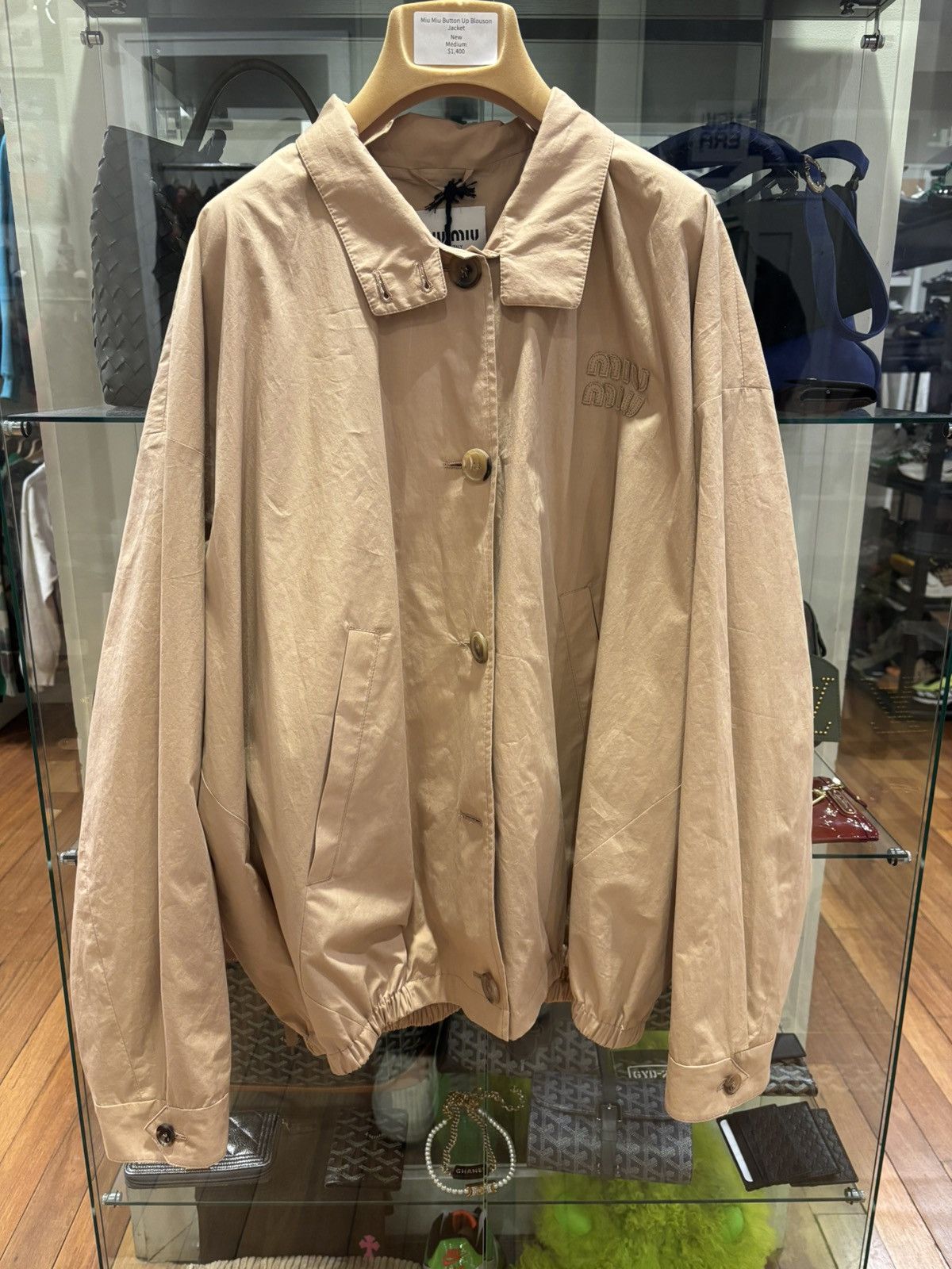 Miu Miu Miu Miu Button Up Blouson Jacket Size US M / EU 48-50 / 2 - 1 Thumbnail
