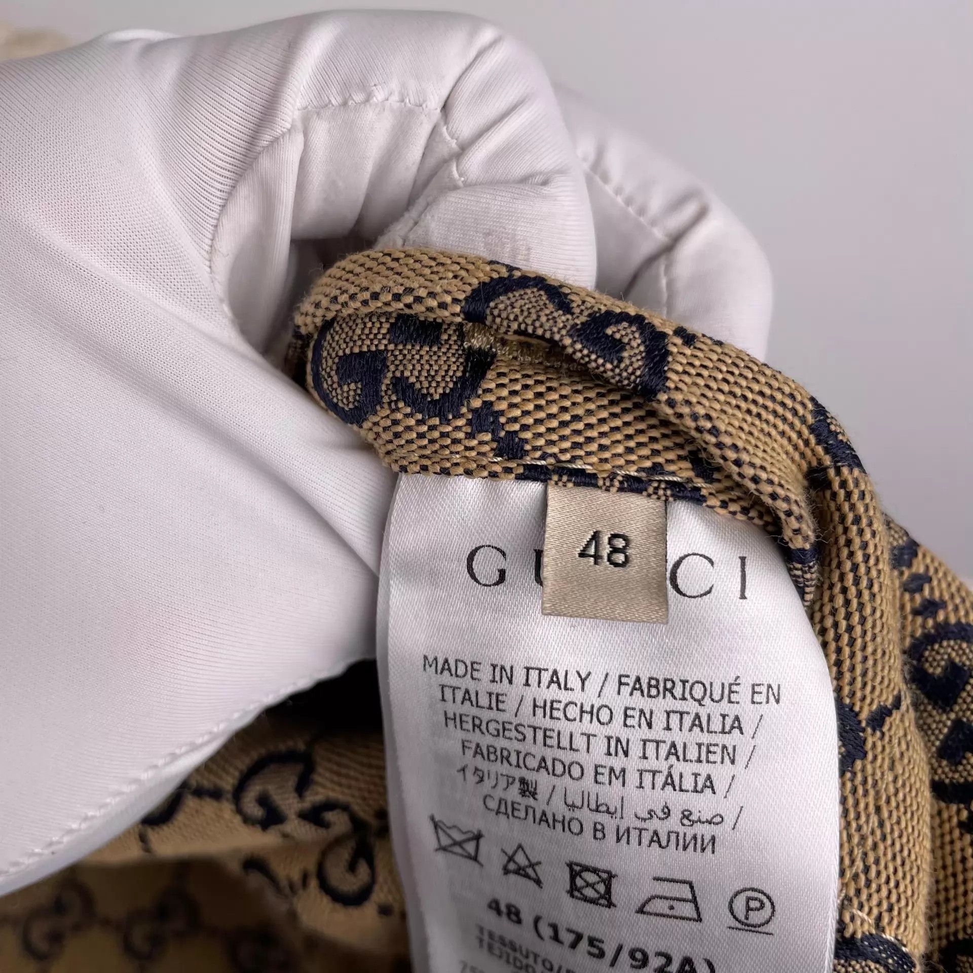 Gucci Gucci Canvas All-Over Print White Jacket Size 48 Size US M / EU 48-50 / 2 - 6 Thumbnail