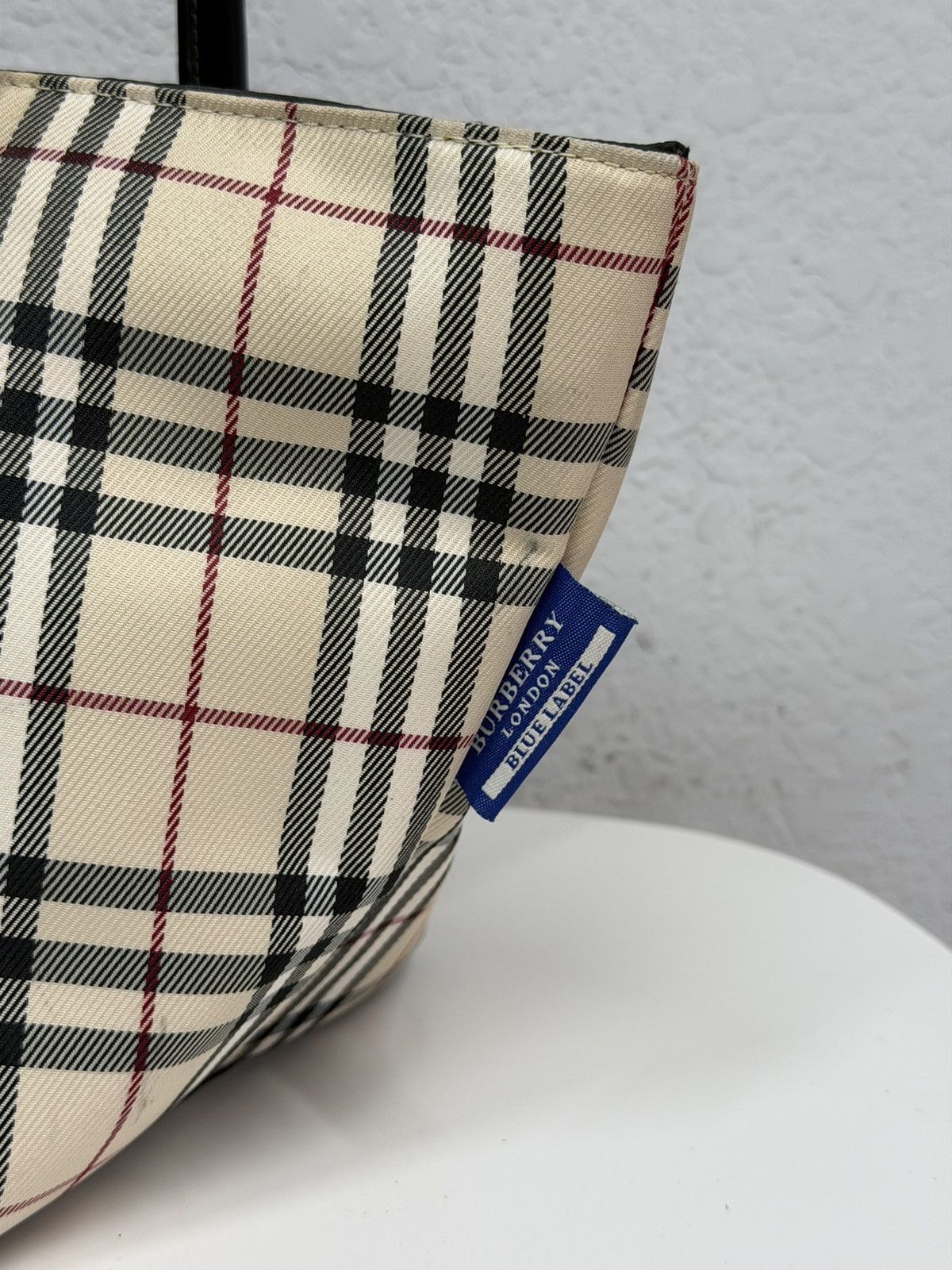 Burberry Vintage Burberry Nova Check Beige Bag Y2K Plaid Small Size ONE SIZE - 3 Thumbnail