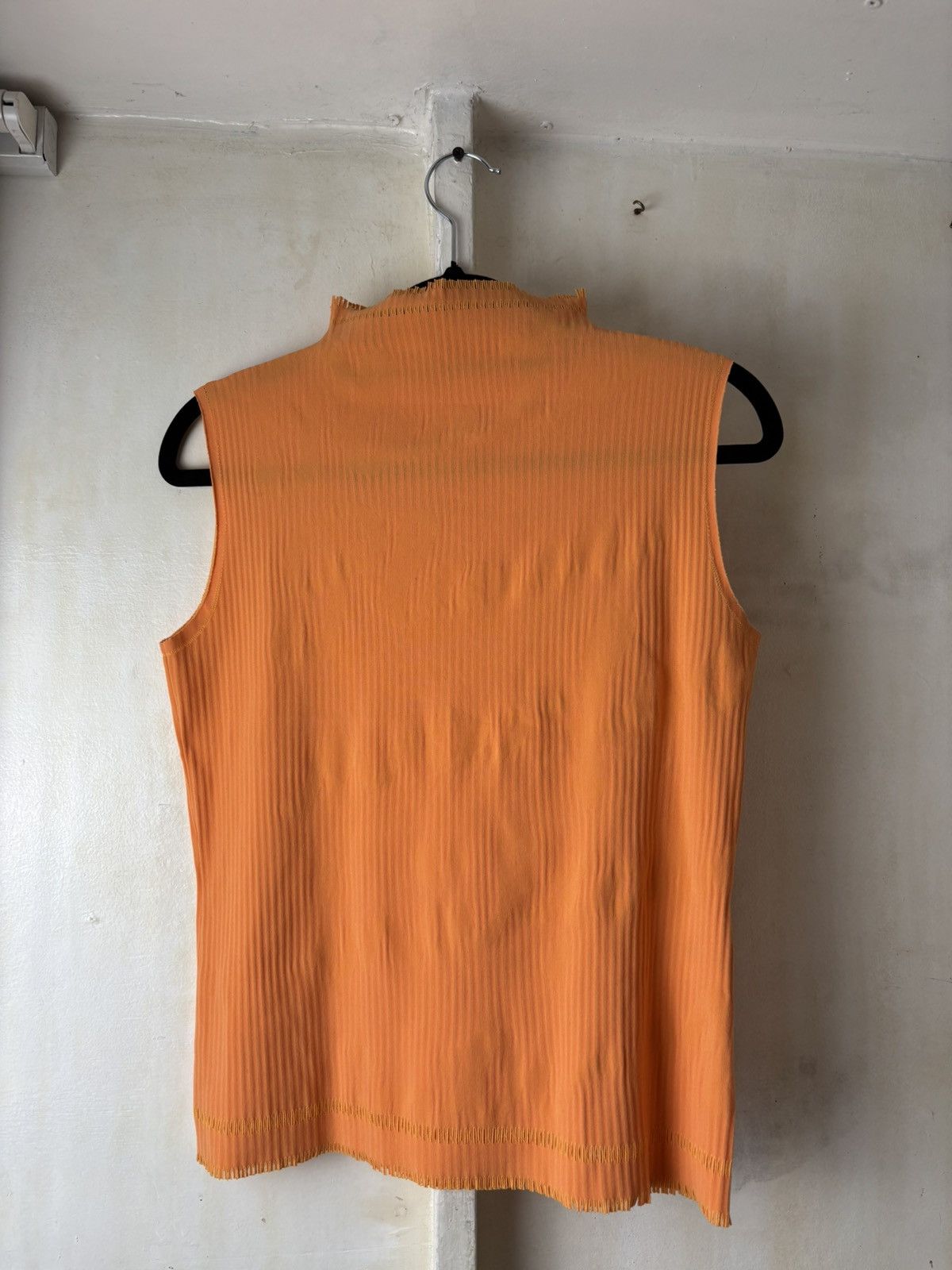 Issey Miyake Pleats Please Mid Neck sleeveless tops