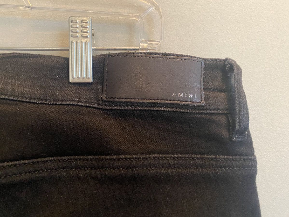 Amiri × Designer Amari Black Denim Celebrity Worm Size US 34 / EU 50 - 9 Thumbnail